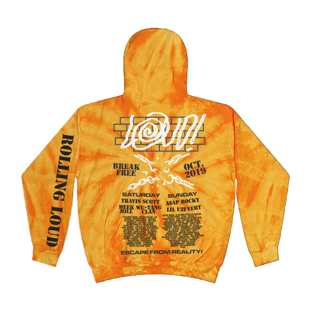 NY19 Break Free Tie Dye Hoodie