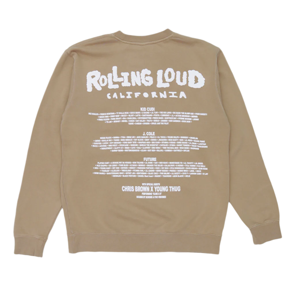 Donut Shop Vintage Crewneck Sand Cali 2021 - Image 2