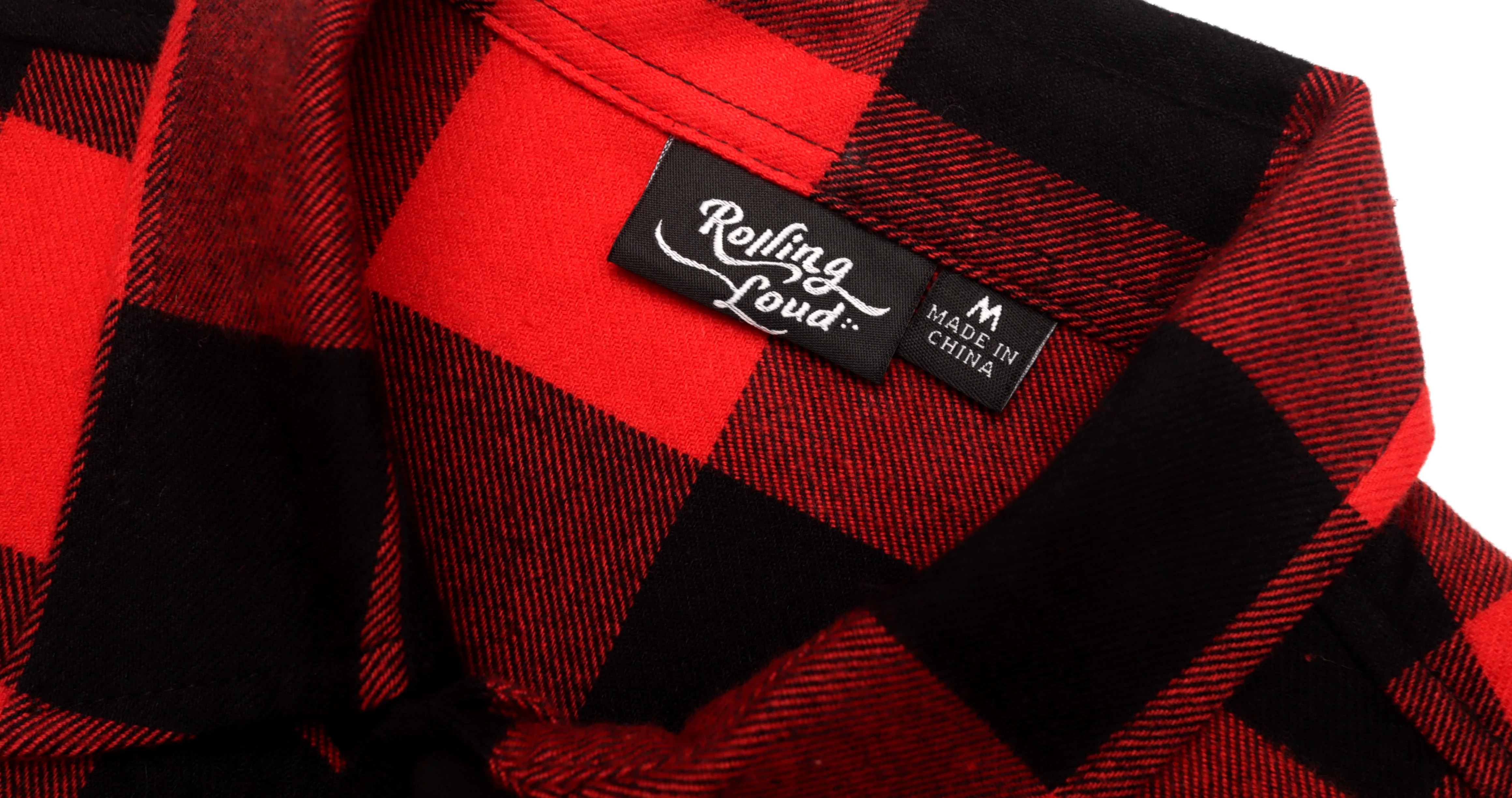Red Flannel Drop Shoulder Shirt - Image 3