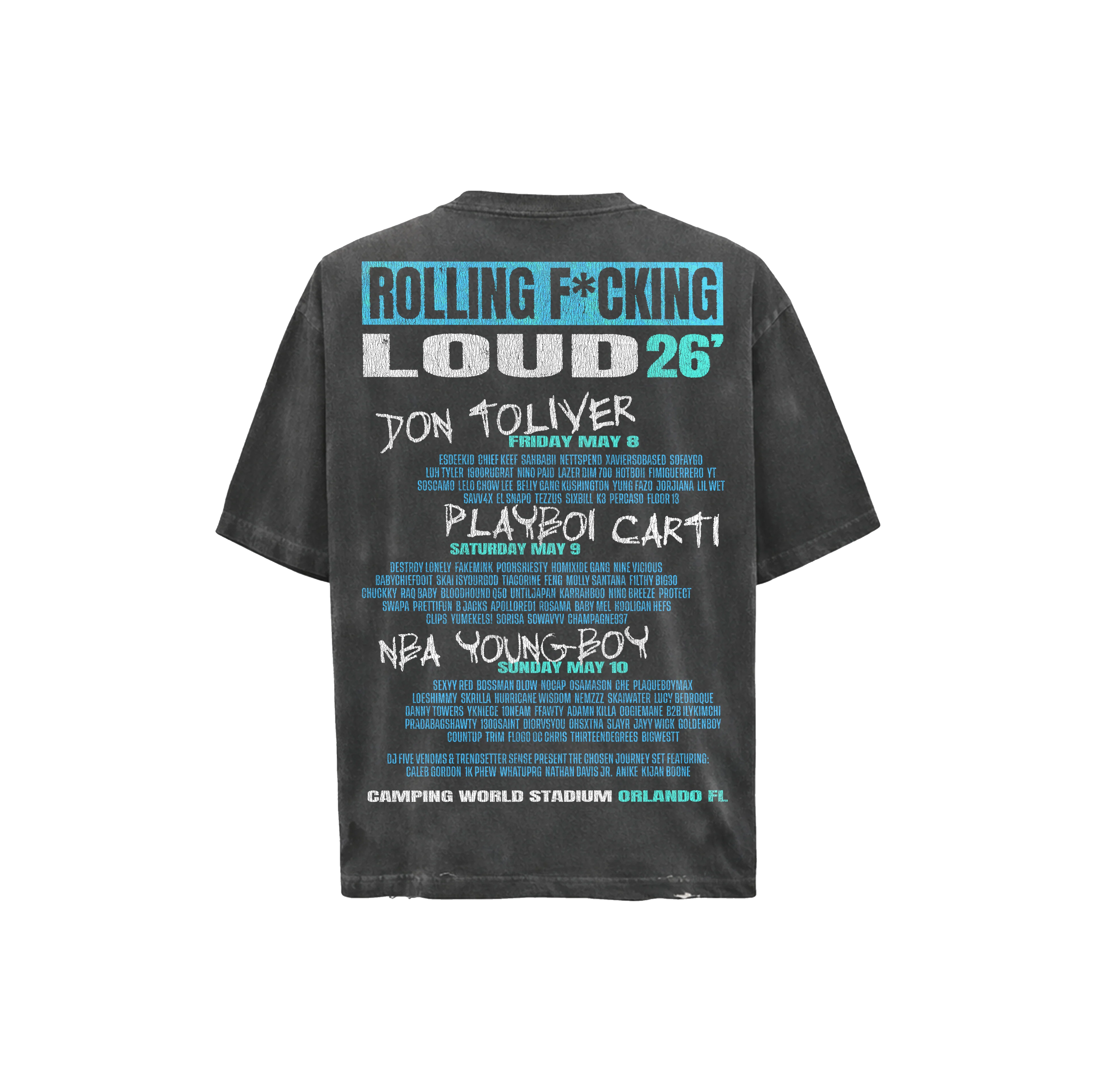 IN THE CROWD VINTAGE BLACK 26 LINEUP TEE - Image 2