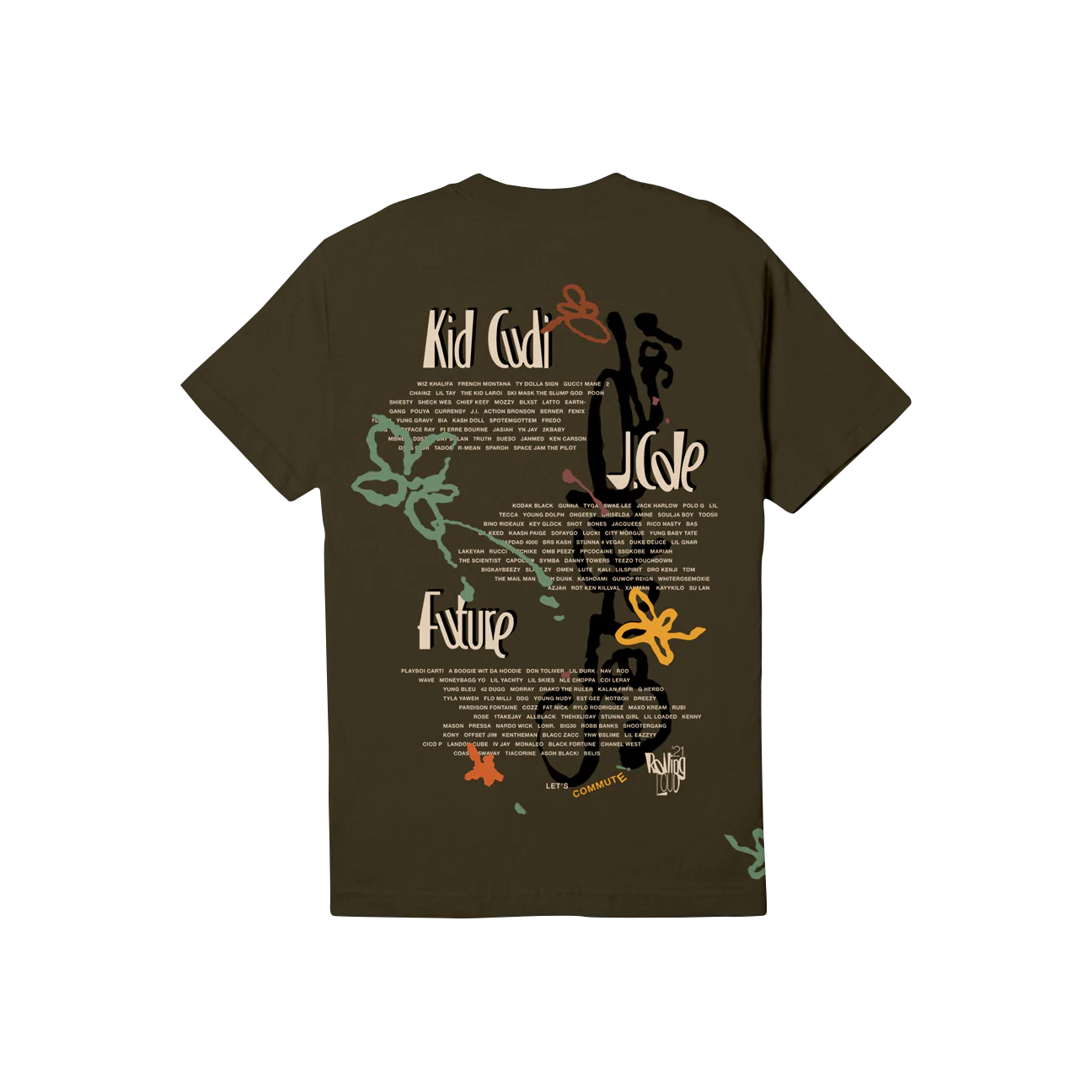Lets Commute T Shirt Brown LA 2021 - Image 2