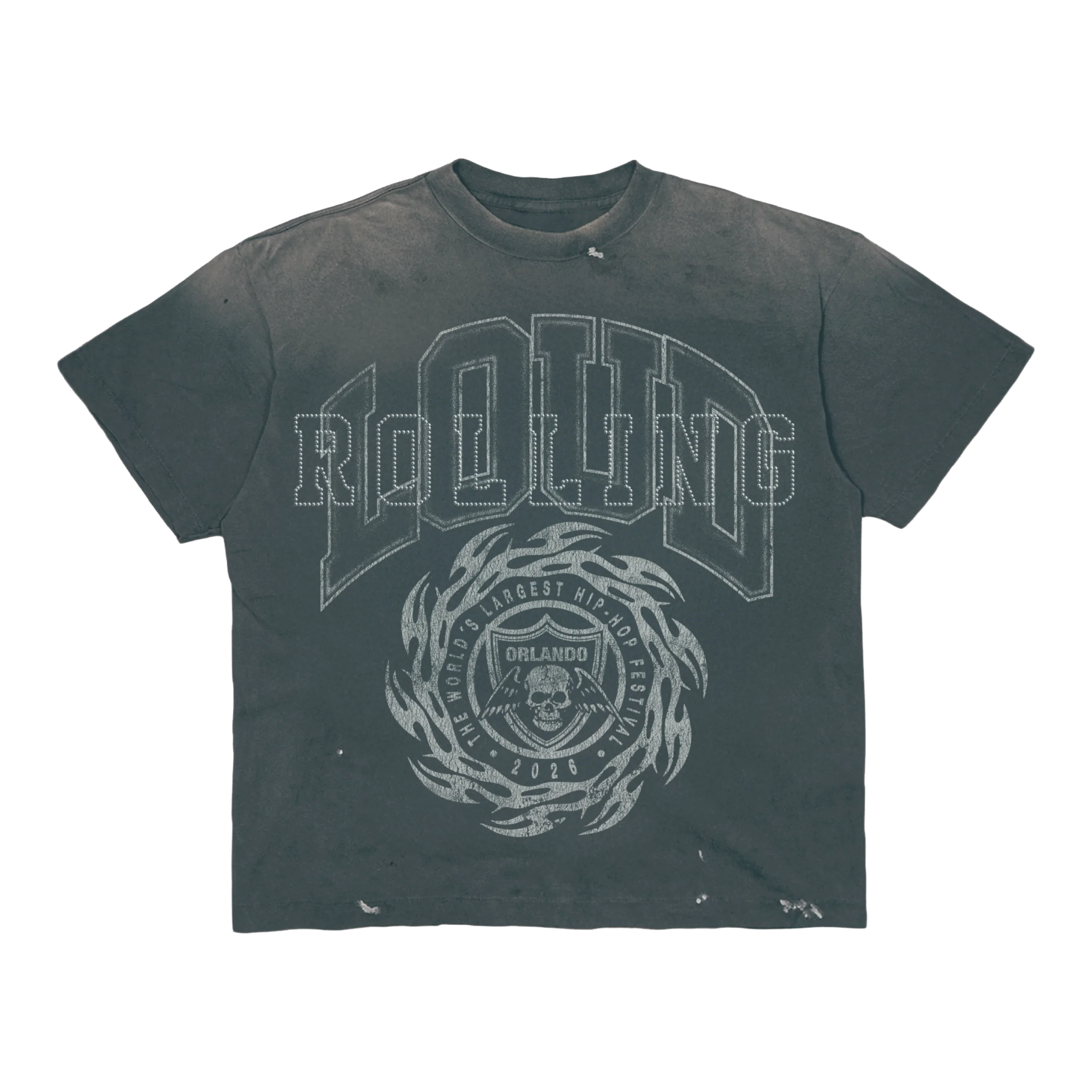 Ring Washed Blue Green Bling US 26 Lineup Tee - Image 2