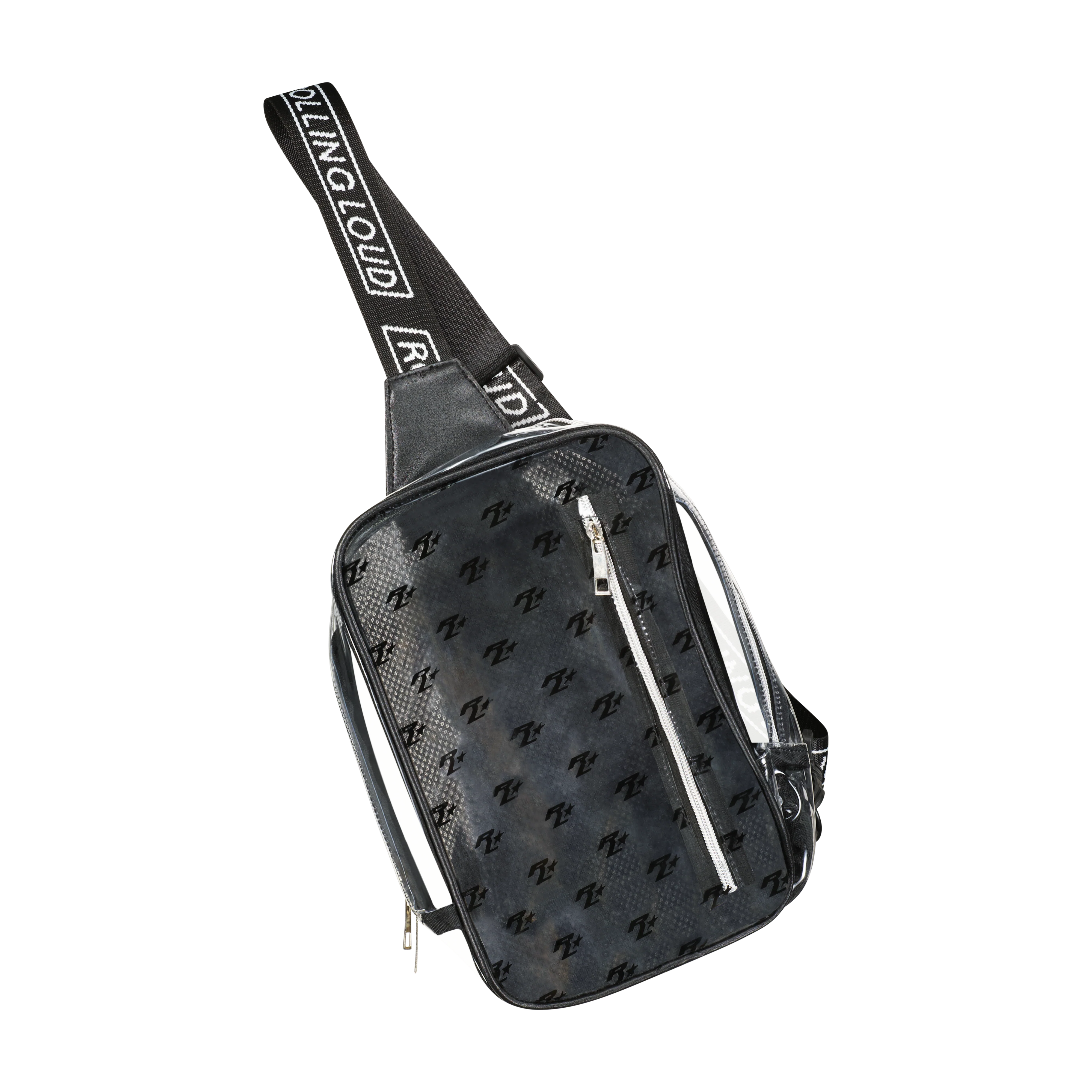 RL Clear Black AOP Cross Body Bag - Festival Approved - Image 2