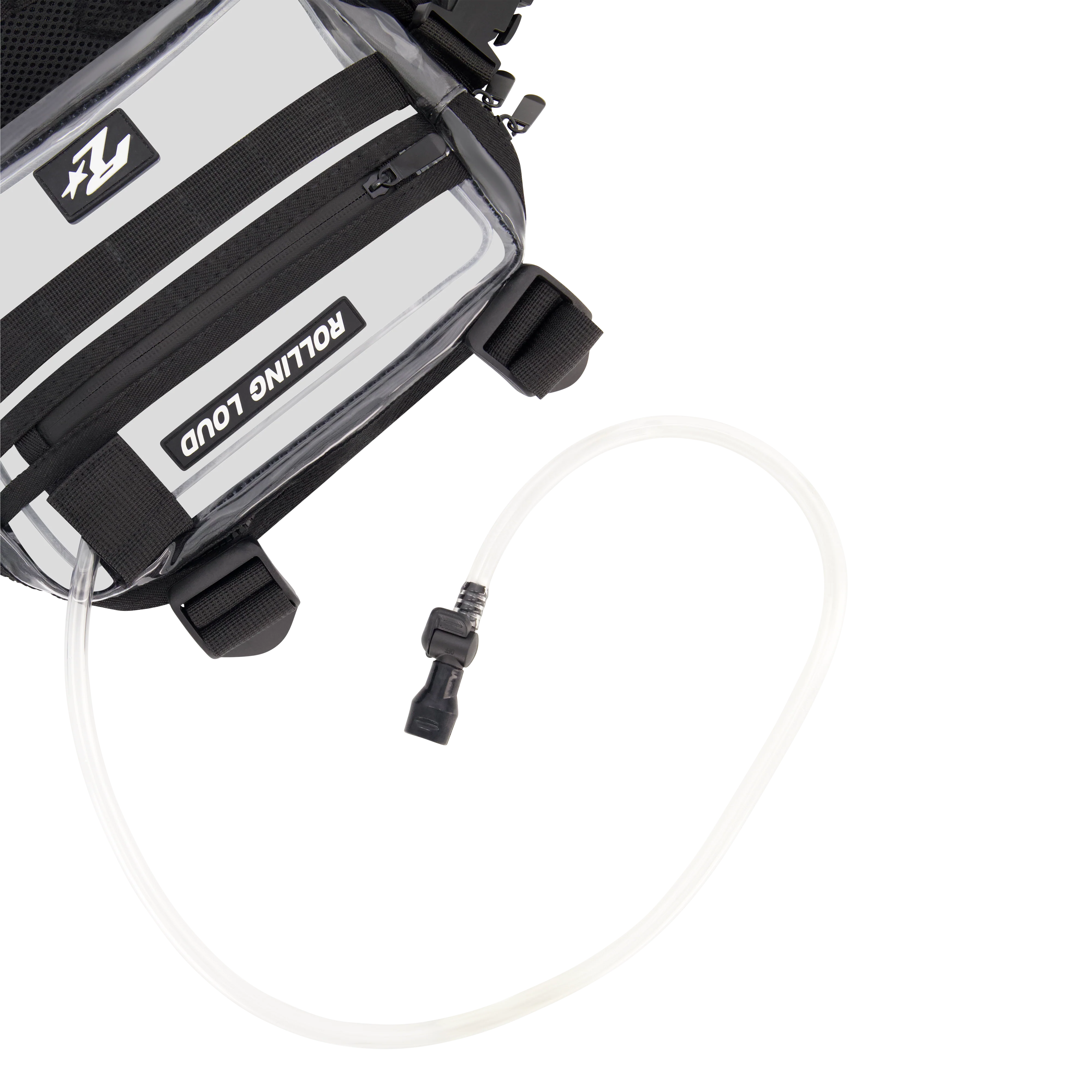 RL Black Hydration Clear Chest Rig - Festival Approved - Image 3