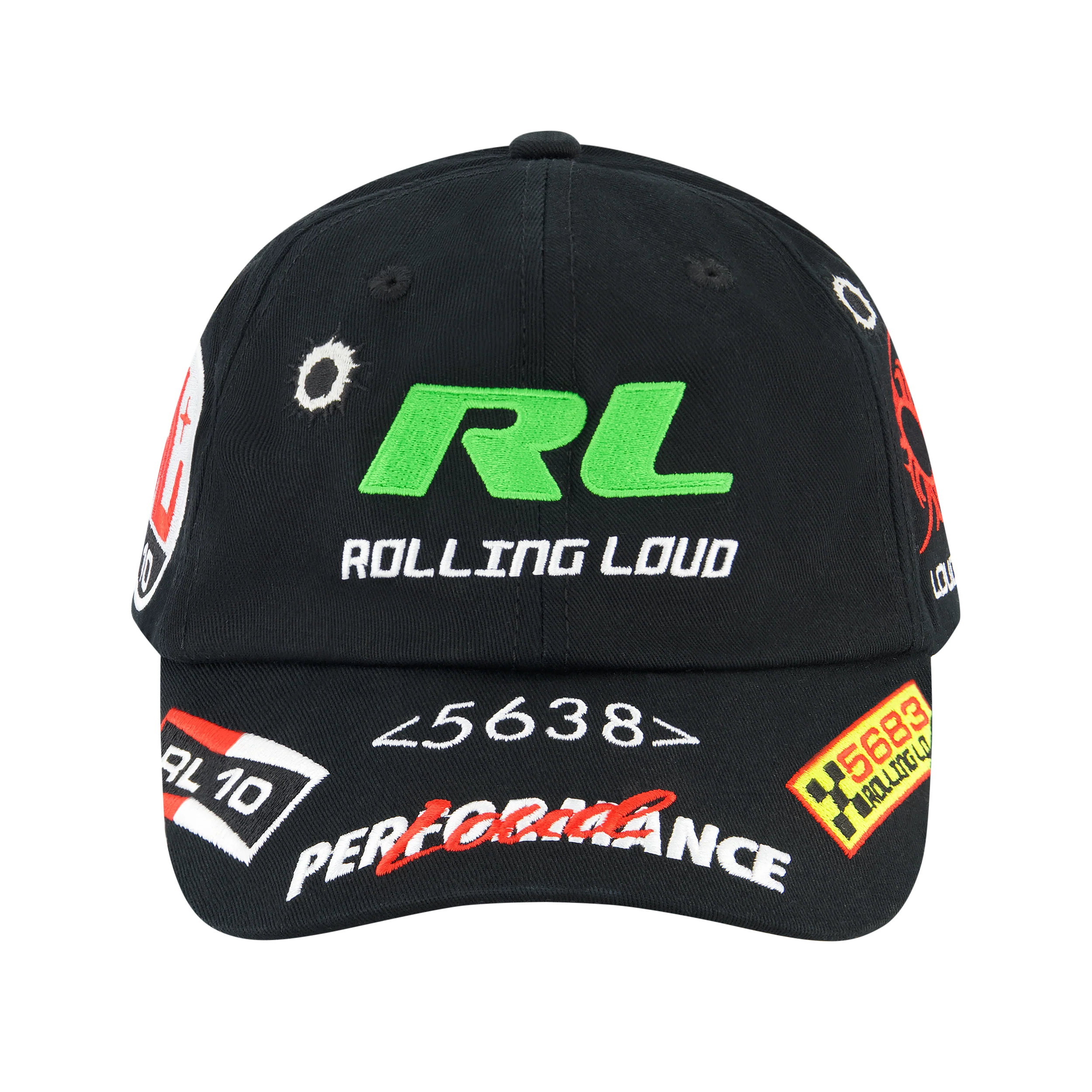 RL Black Patchwork Dad Hat - Image 3