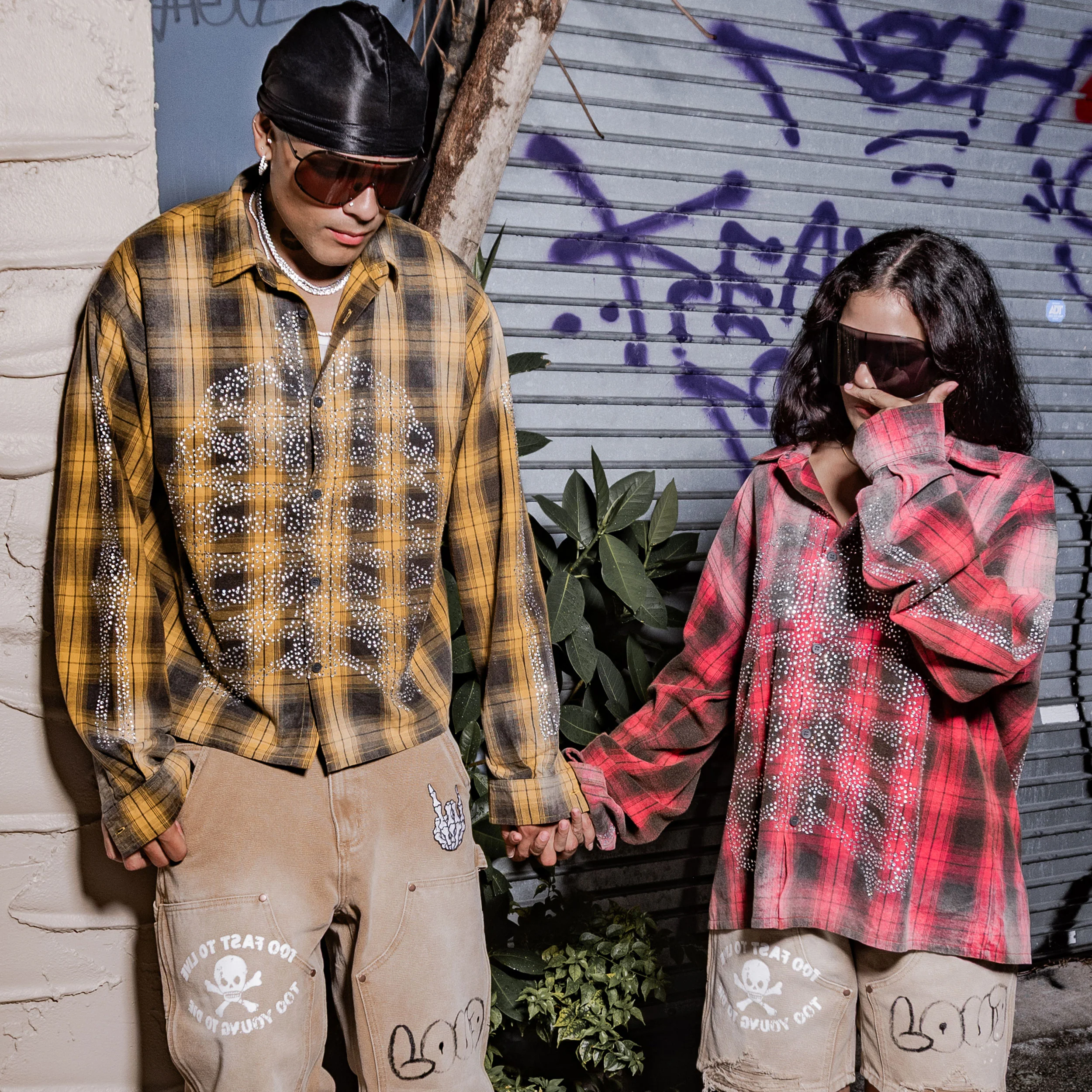 RL BONES FLANNEL SHIRT(RED) - Image 5