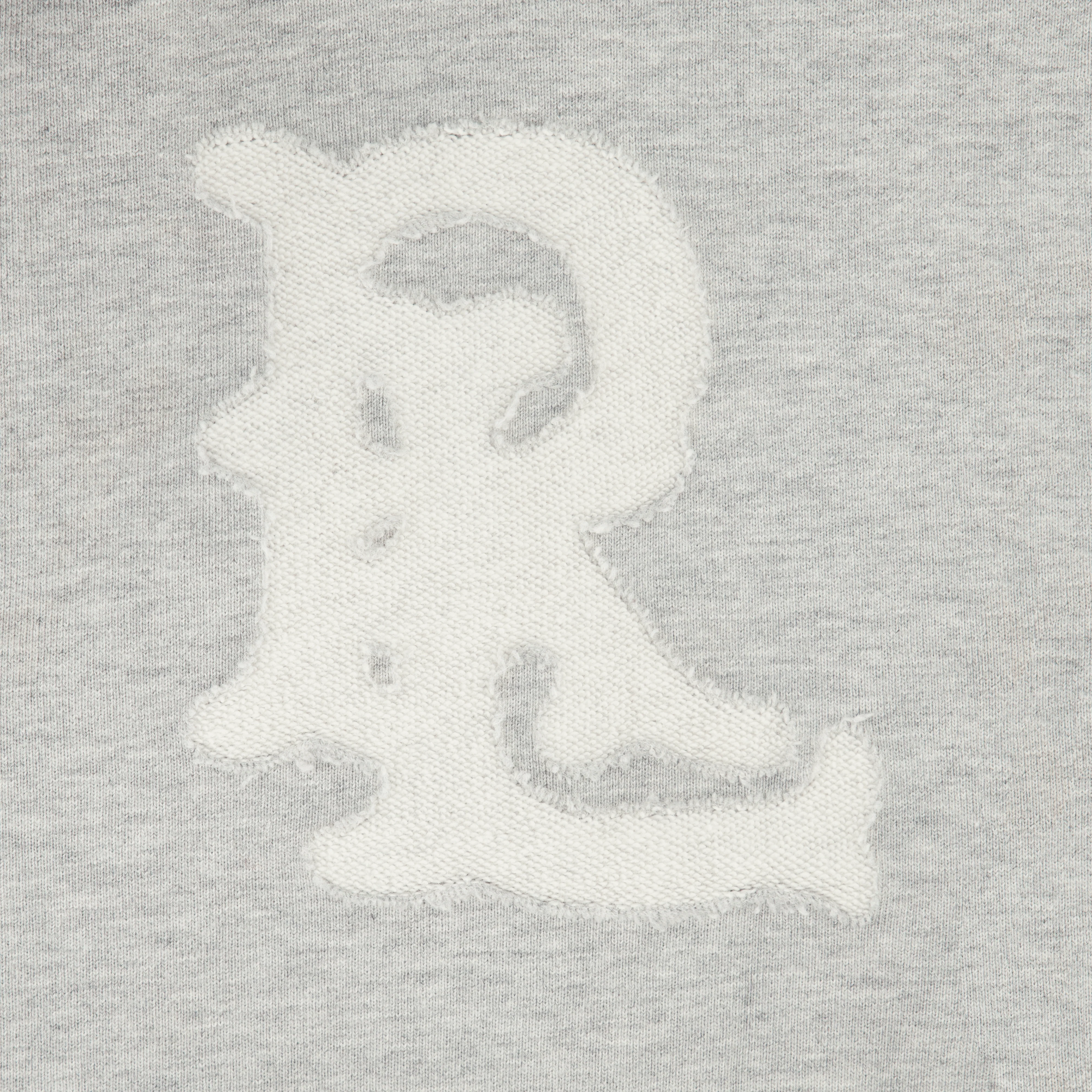 RL BURNOUT LOGO GREY ZIP UP HOODIE - Image 3