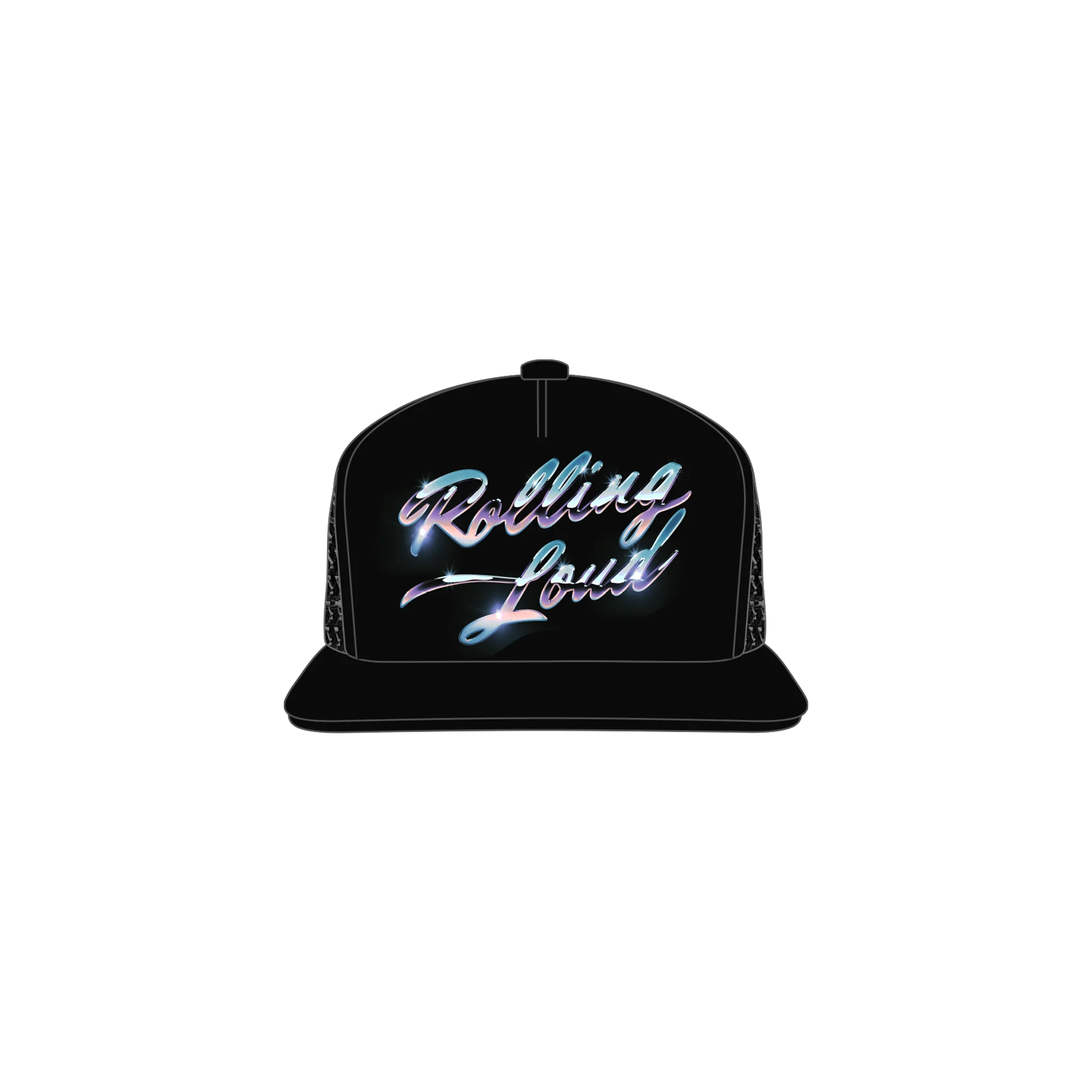 RL Chrome Leaf Trucker Hat Black Toronto 22'