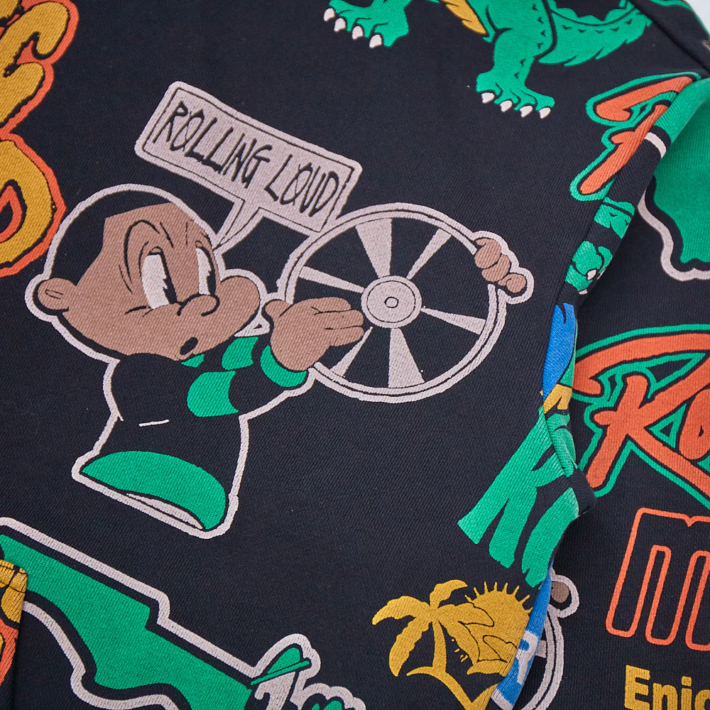 RL Classic All Over Hoodie Black - Image 5