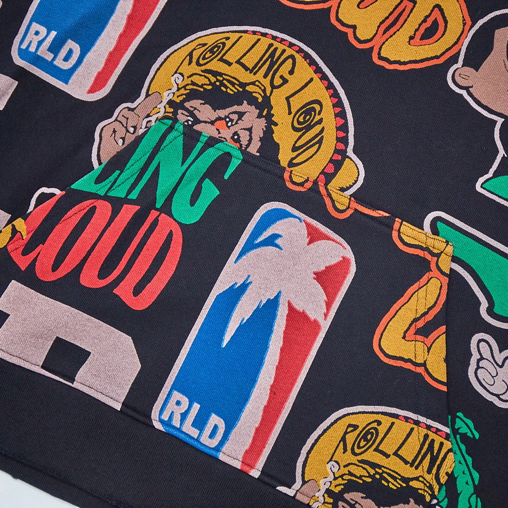 RL Classic All Over Hoodie Black - Image 7