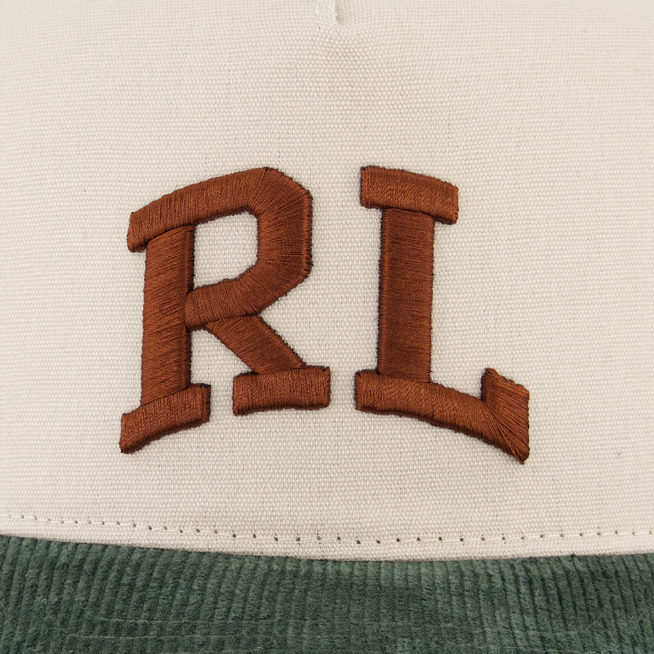 RL Cream Corduroy Hat - Image 4
