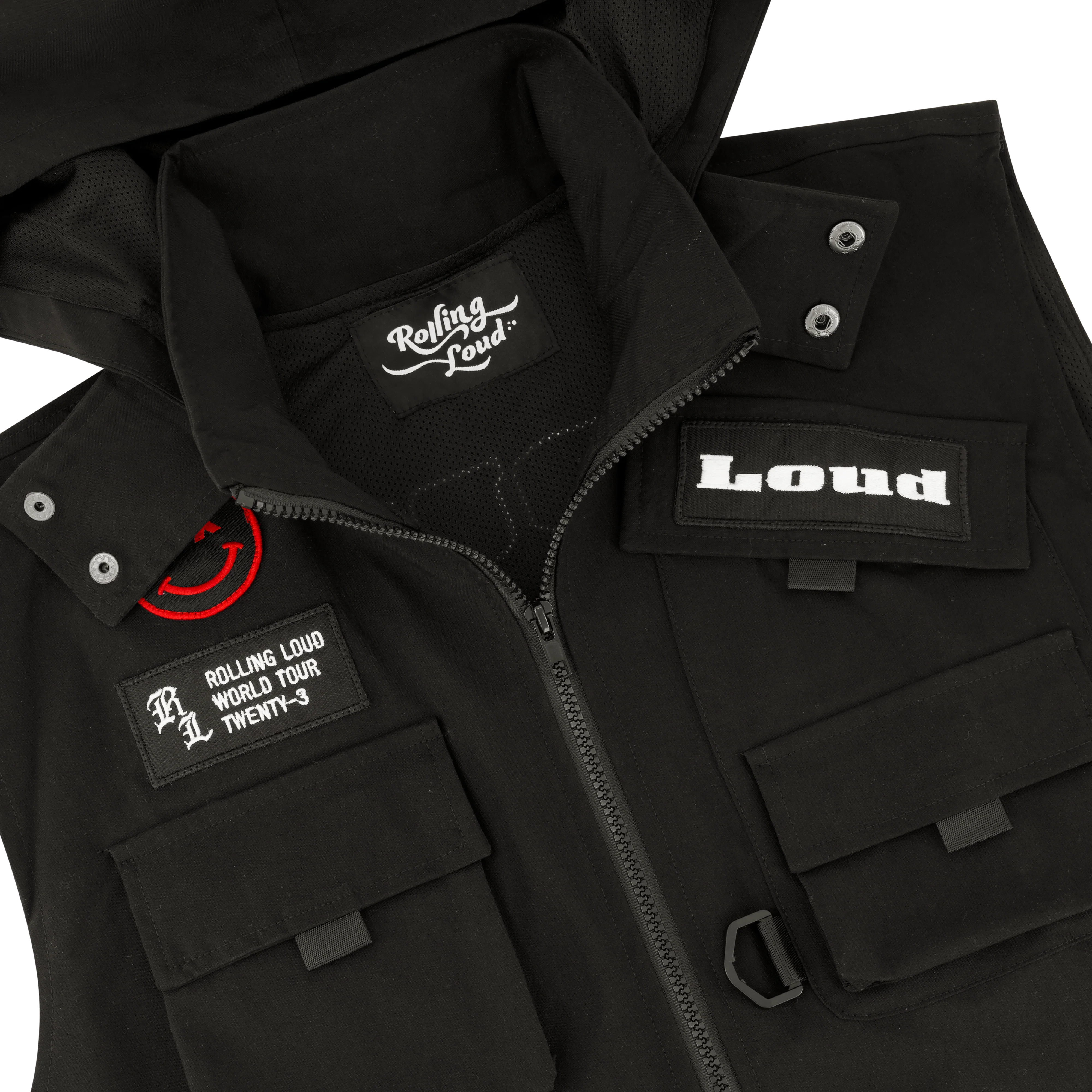 RL Festival Vest Black w/ Removable Hood - Image 4