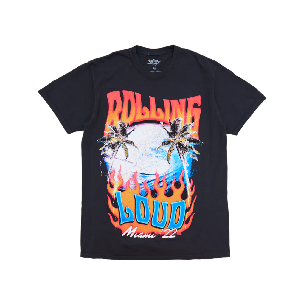 RL Flames T Shirt Miami 22