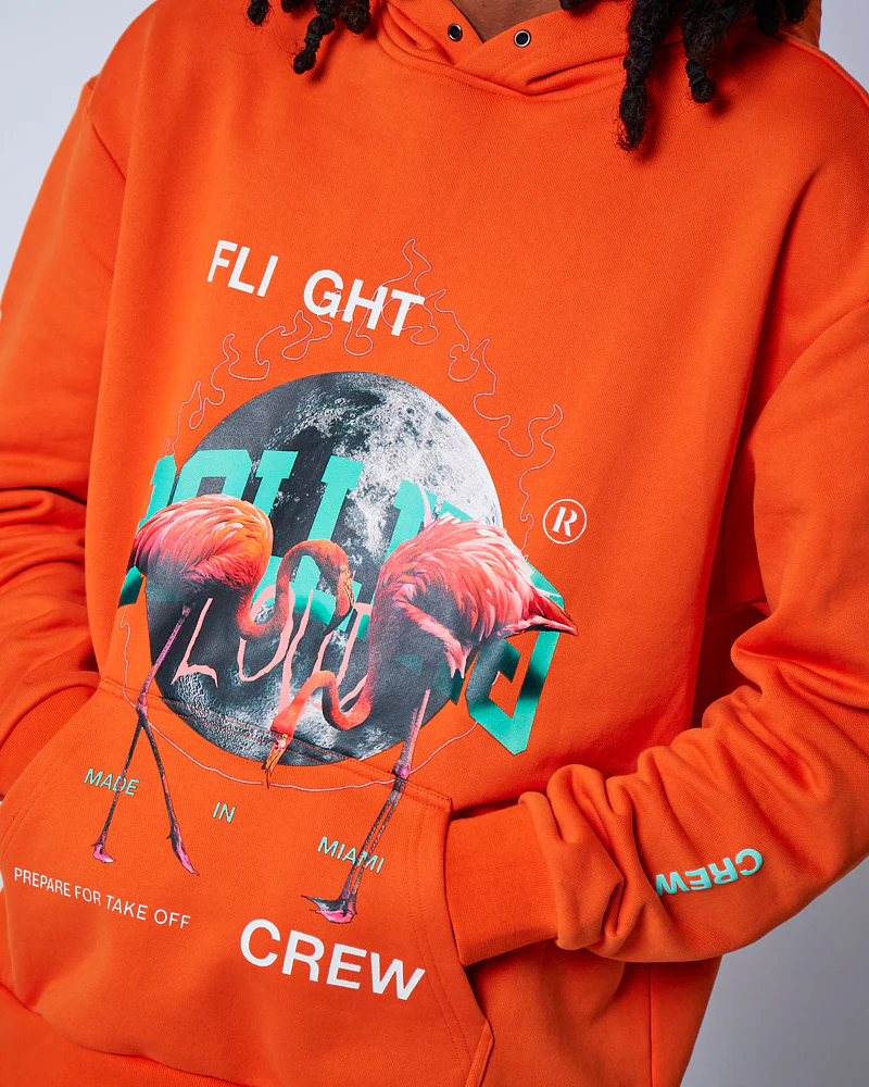 RL Flamingo Hoodie Orange - Image 4