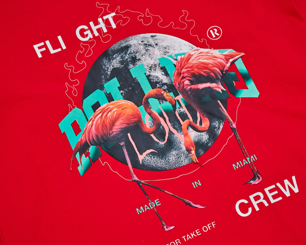 RL Flight Crew LS Tee Red Miami 22' - Image 2