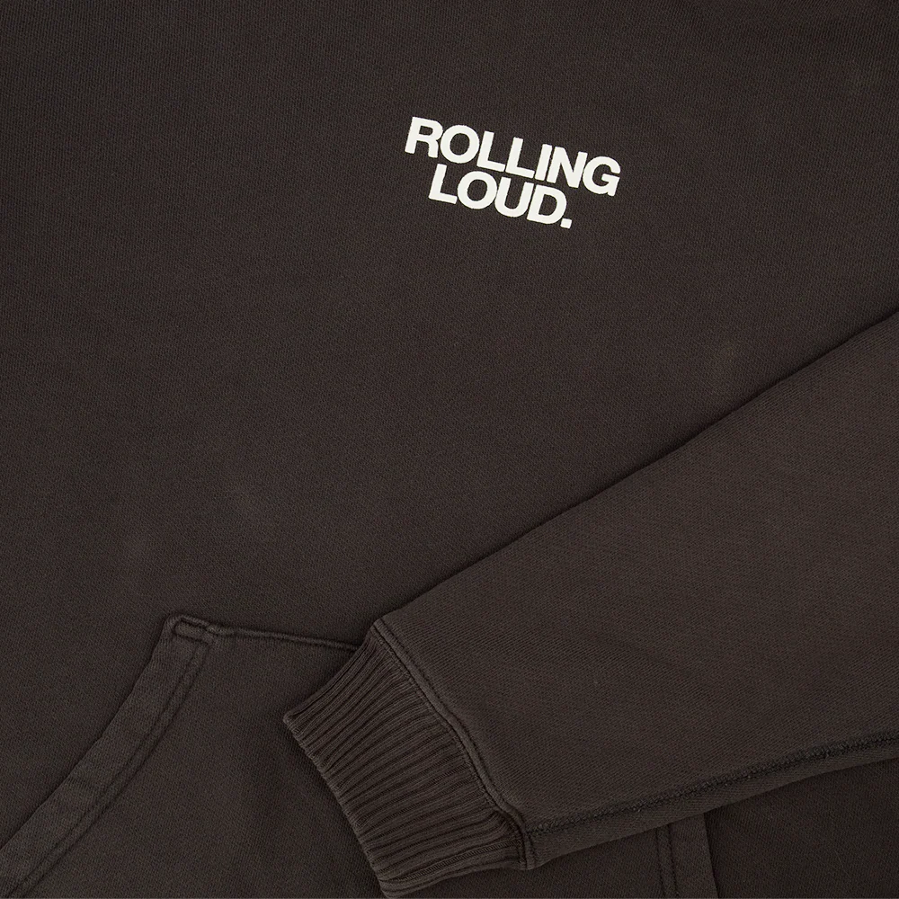 ELWOOD FRIENDS AND FAMILY WASHED BLACK HOODIE - Image 3