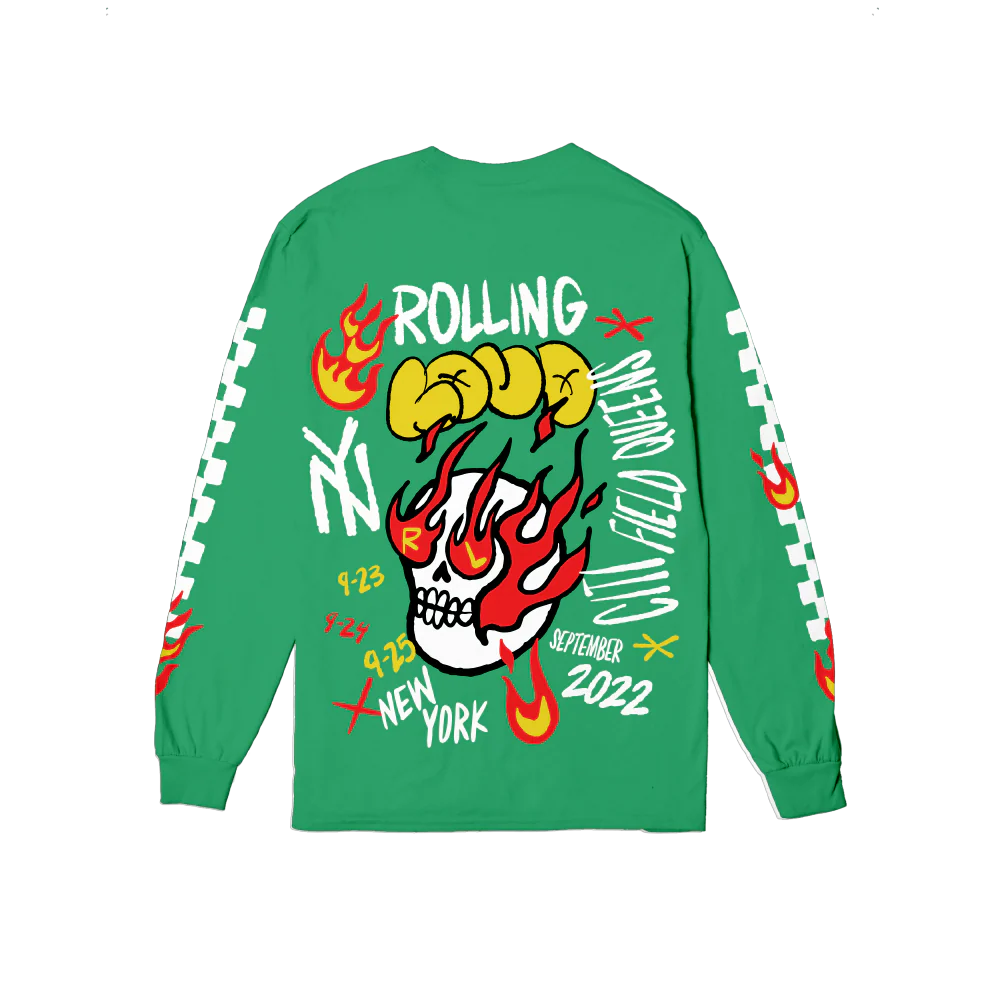RL Hando Long Sleeve Tee Green NYC 22 - Image 2