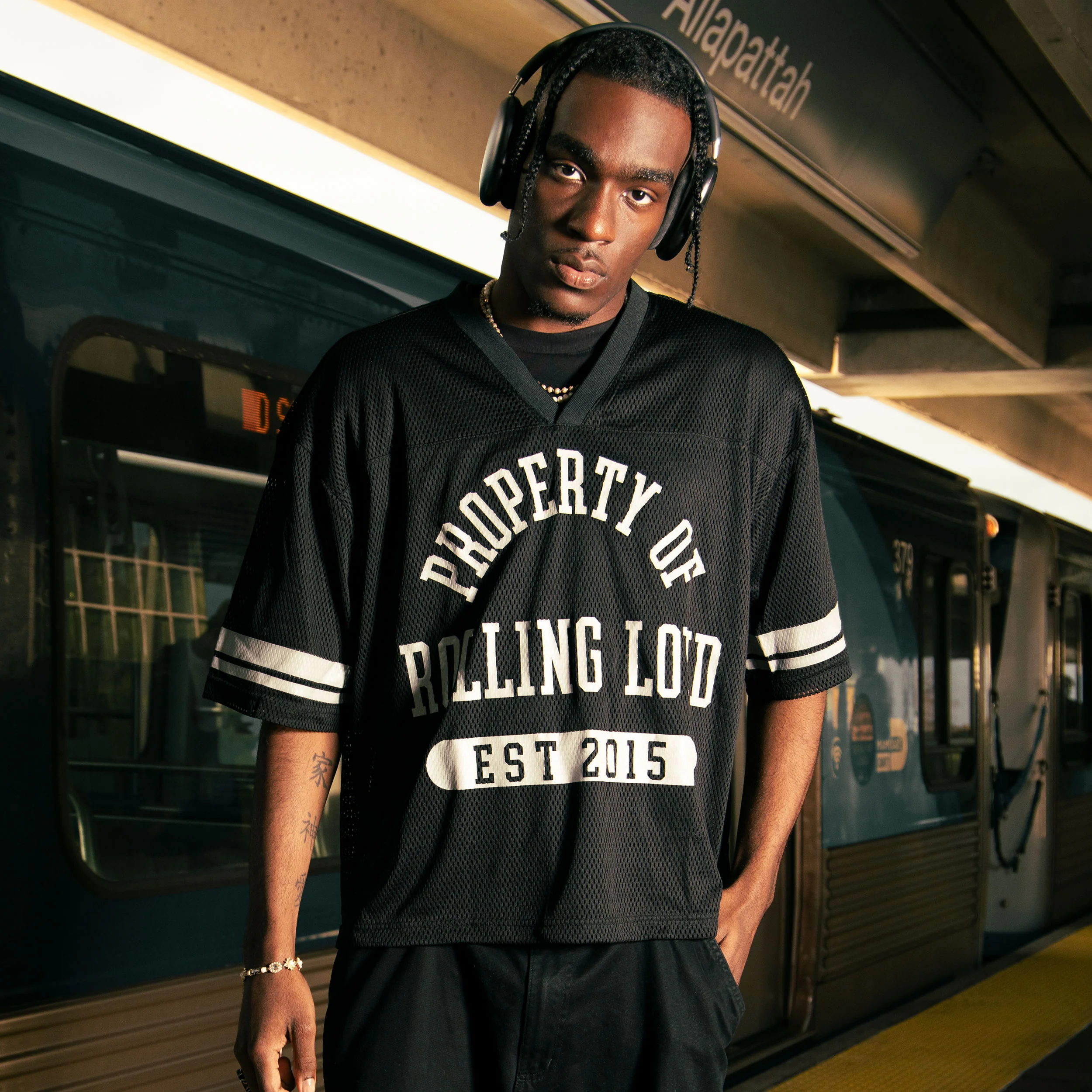 RL Home Team Black Mesh Crop Jersey - Image 5