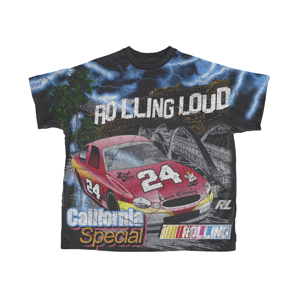 RL LA 24 On The Move AOP Vintage Tee