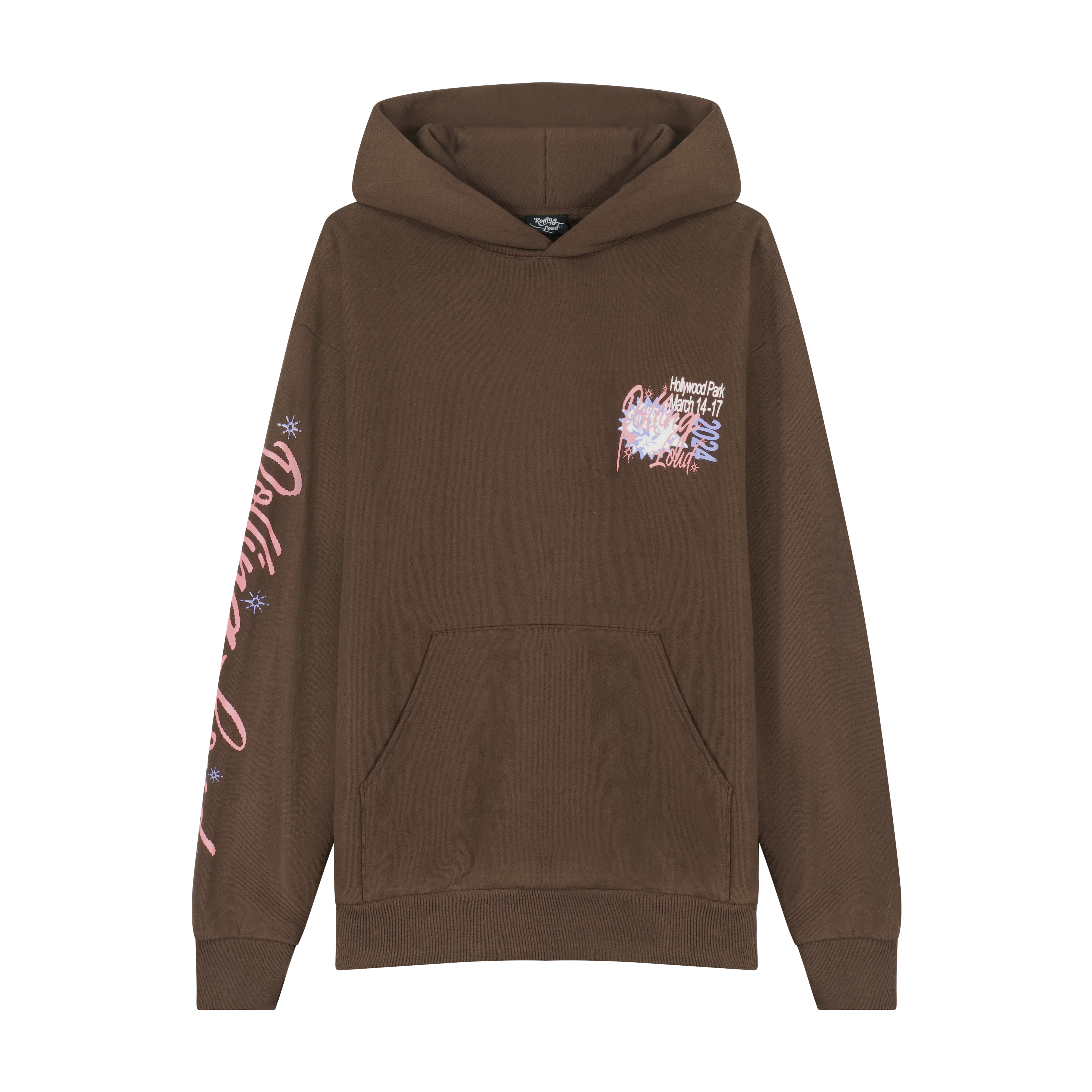 RL LA 24 Bulletin Lineup Brown PO Hoodie