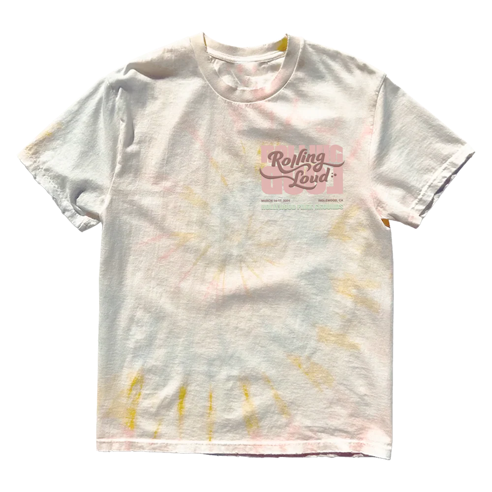 RL LA 24 Fisheye Lineup Distressed Pastel Tiedye Tee - Image 2