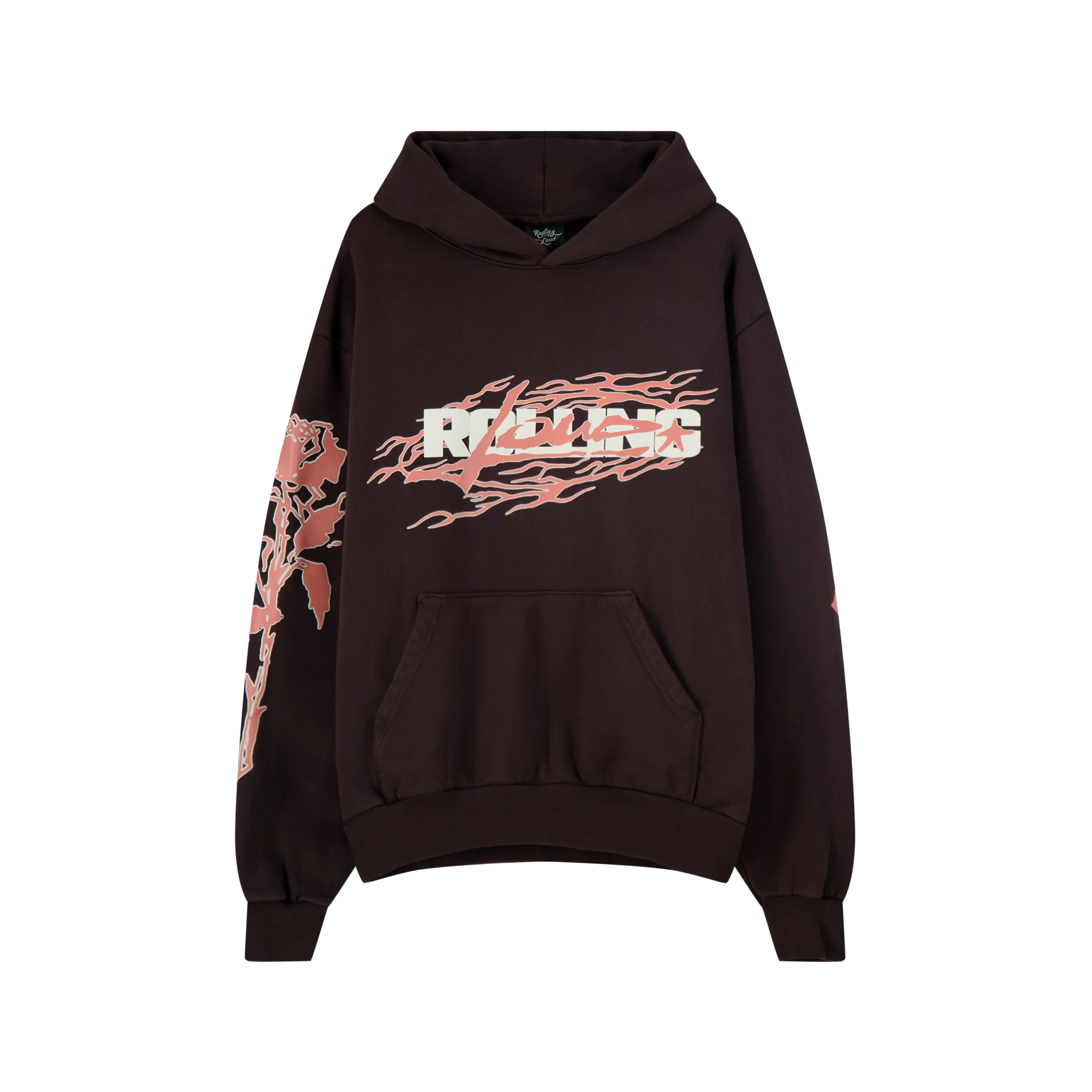 RL LA 24 Flare French Terry Brown PO Hoodie