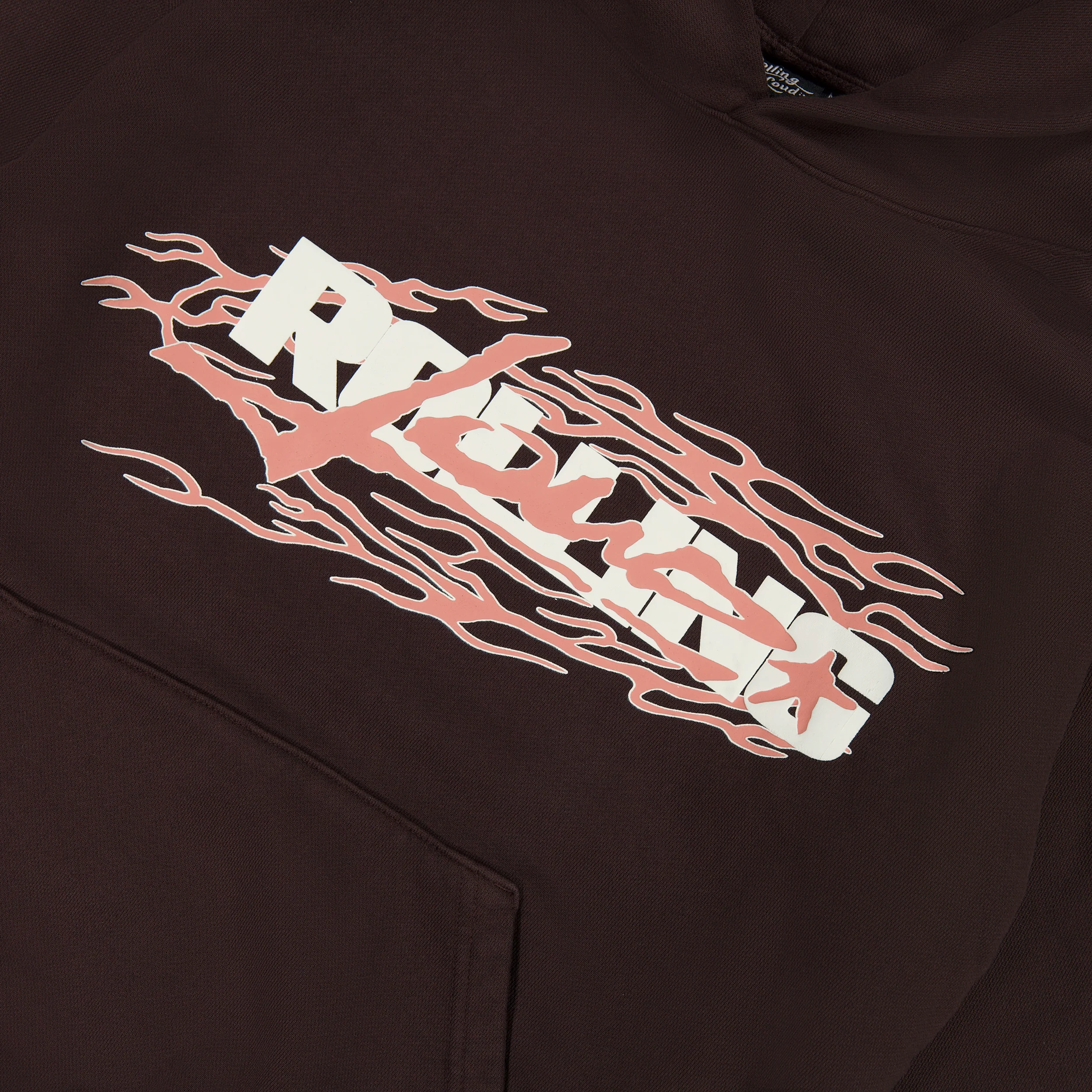 RL LA 24 Flare French Terry Brown PO Hoodie - Image 4