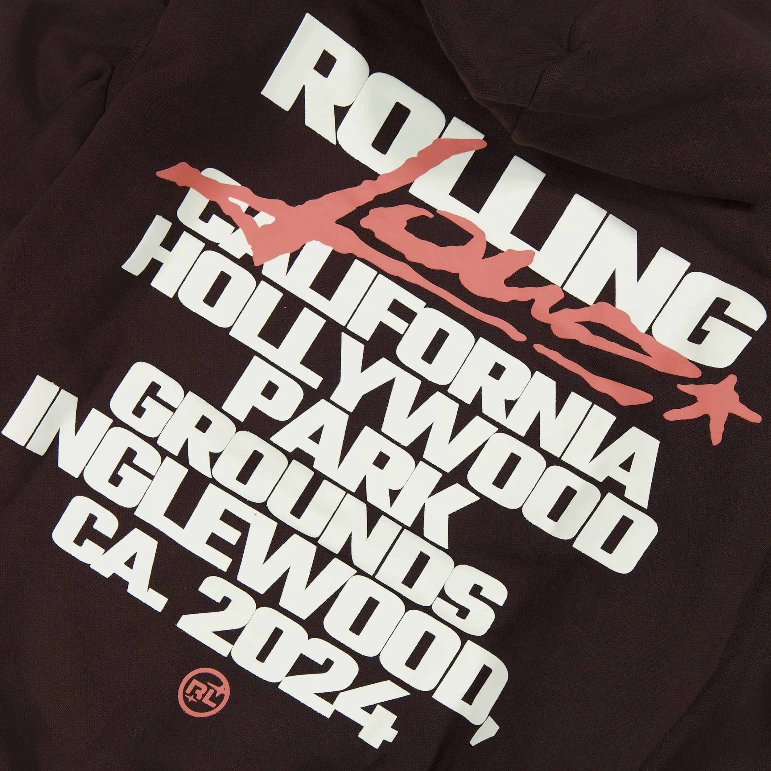 RL LA 24 Flare French Terry Brown PO Hoodie - Image 5