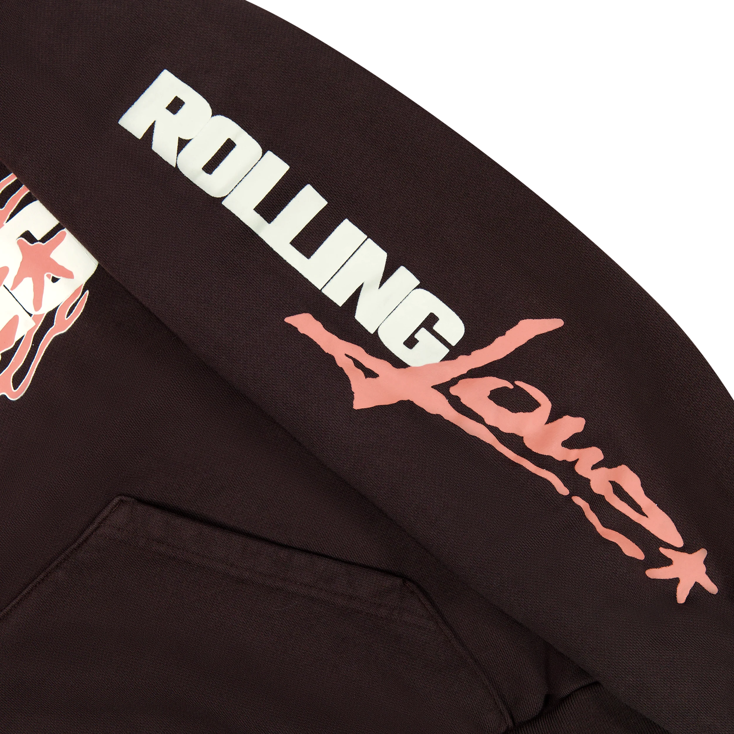 RL LA 24 Flare French Terry Brown PO Hoodie - Image 6