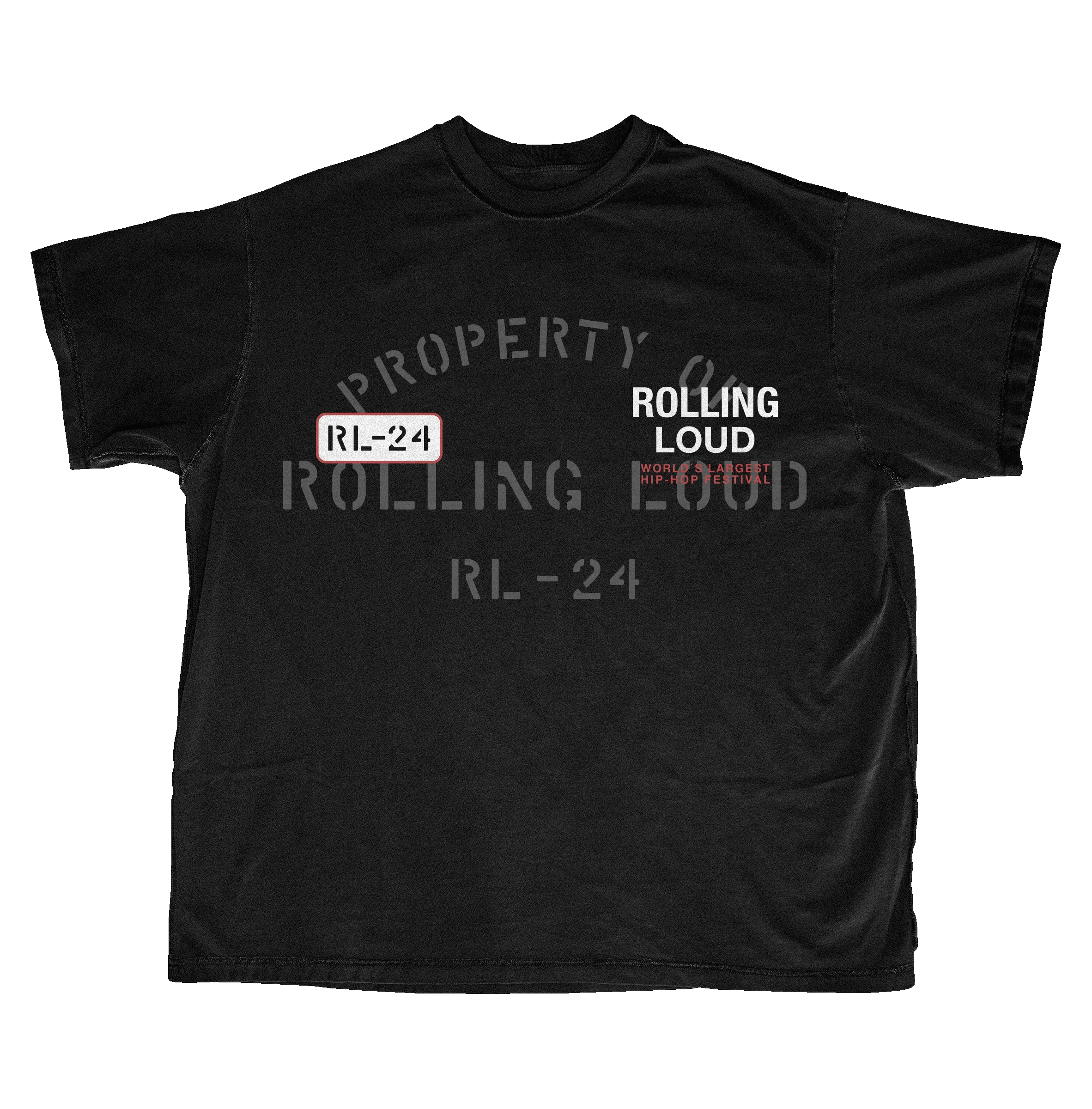 RL LA 24 Property Of Black Lineup Tee - Image 2