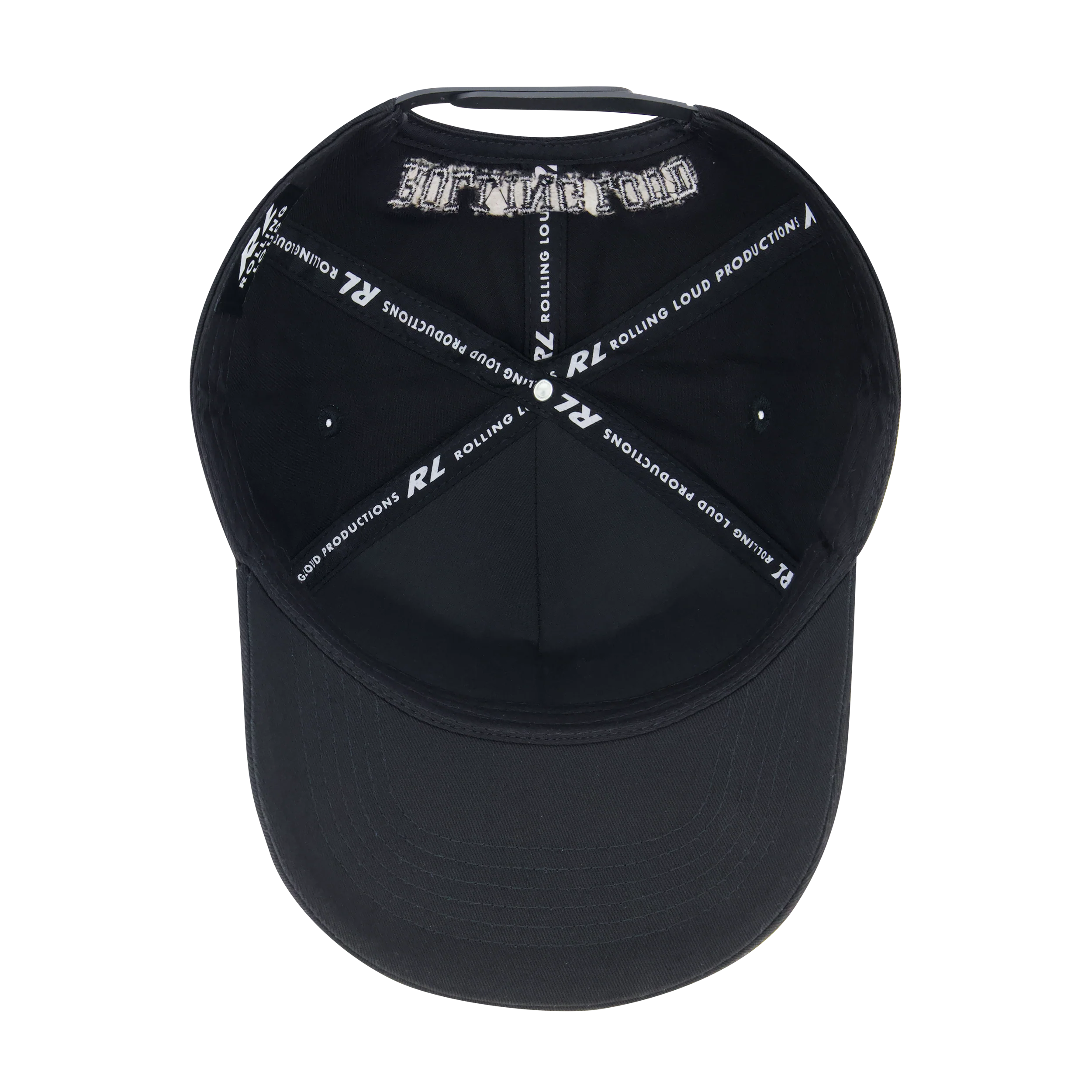 RL LOUD BLACK RHINESTONE SNAPBACK HAT - Image 5