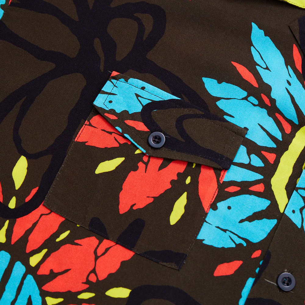 RL Pattern Button Up Shirt Brown - Image 5