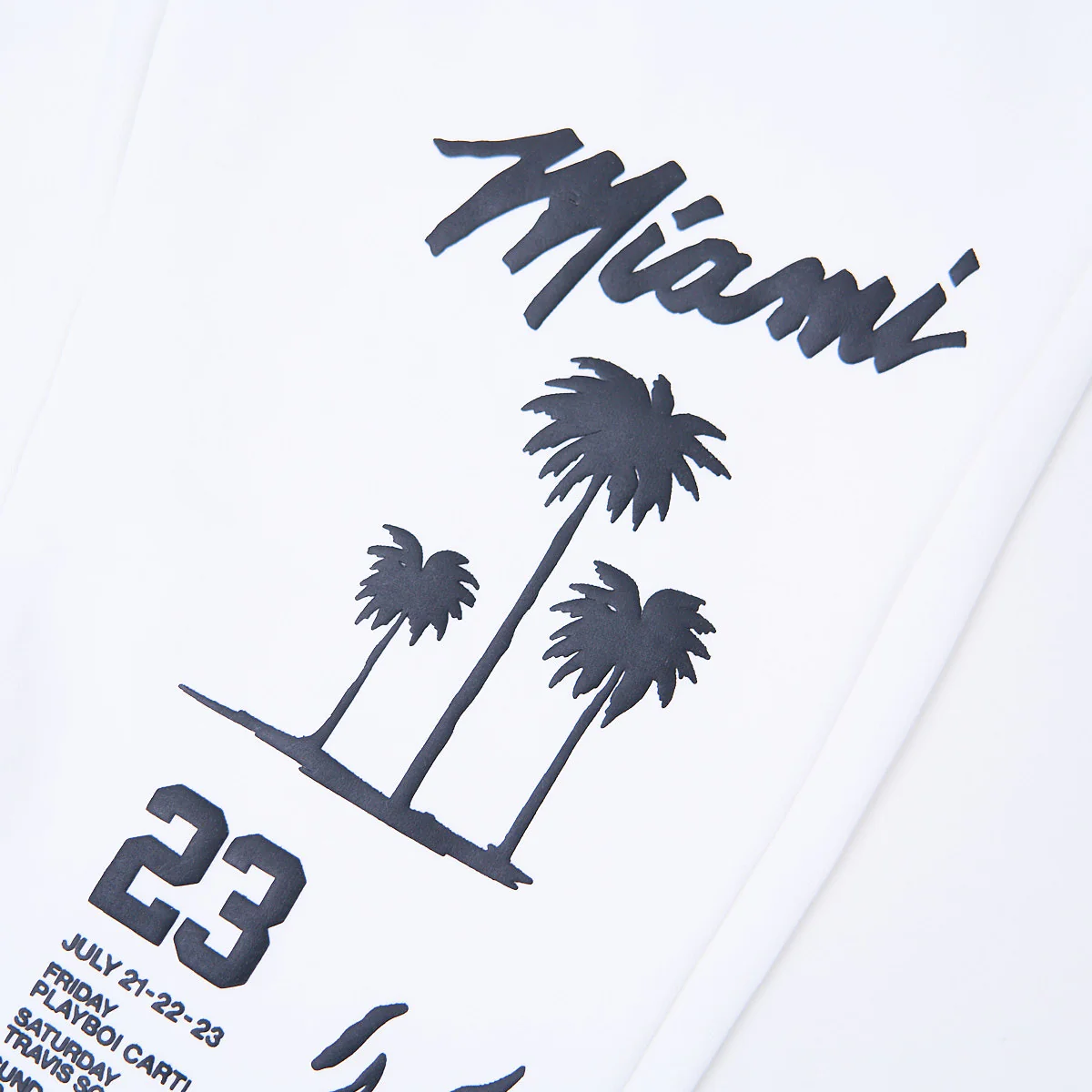 RL Miami 23 Double Trouble Split Black & White Sweatpants - Image 4