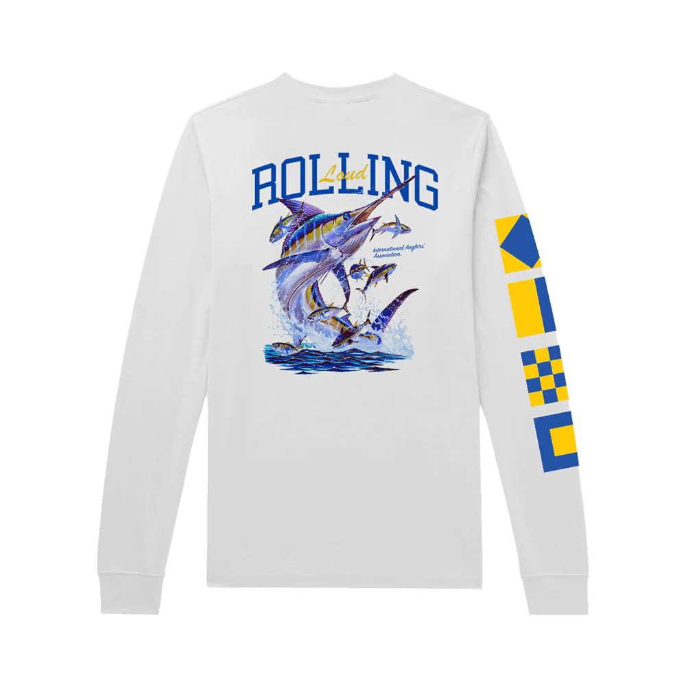RL Miami 23 Marlins UV White LS