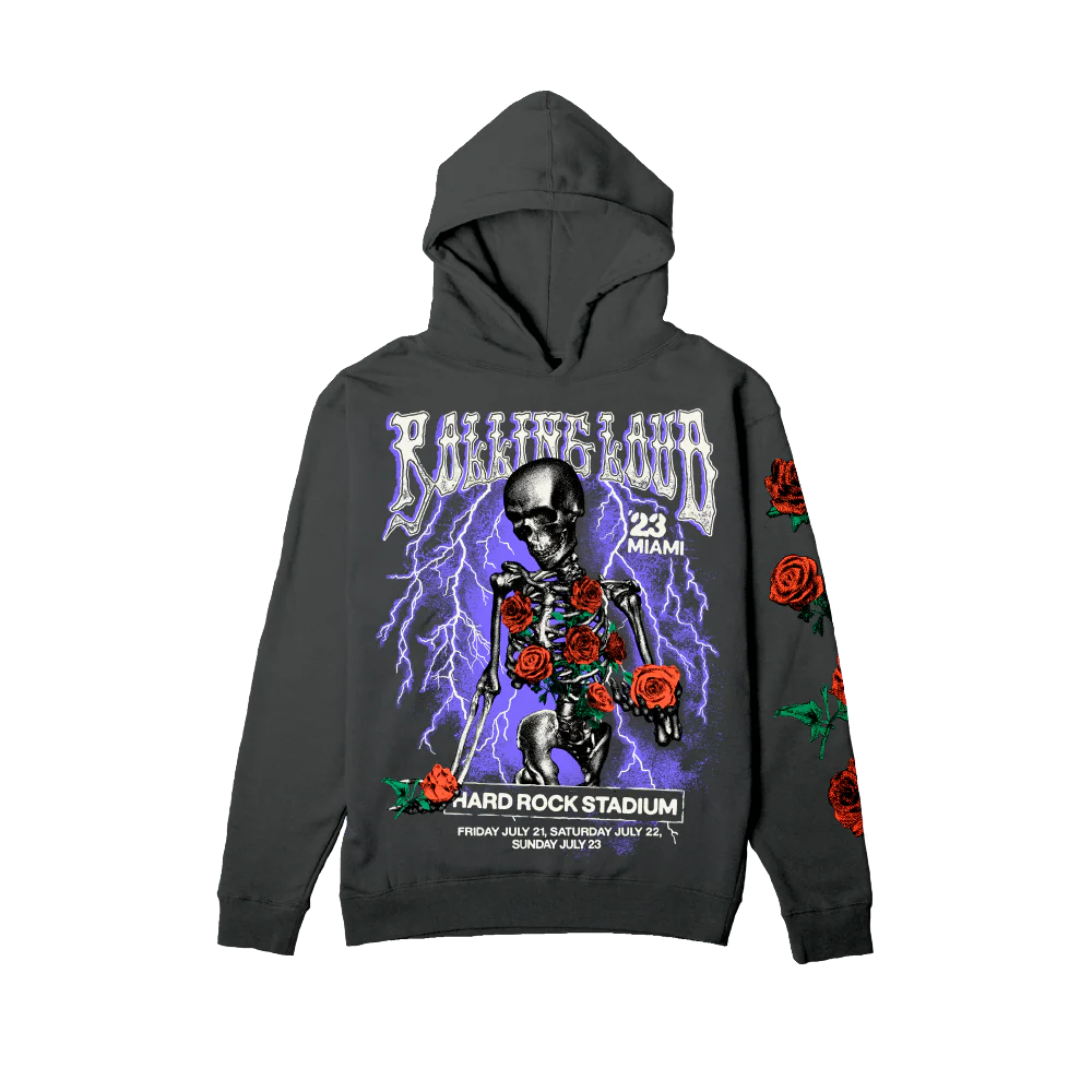 RL Miami 23 Secret Kingdom Vintage Black Lineup Hoodie