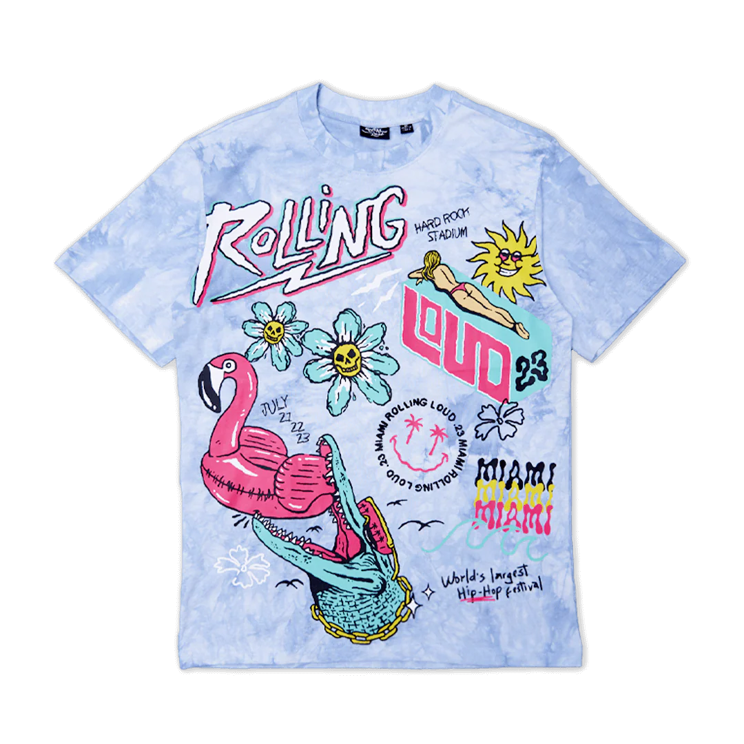 RL Miami 23 Sunshine Delight Cloud Dye Lineup Tee