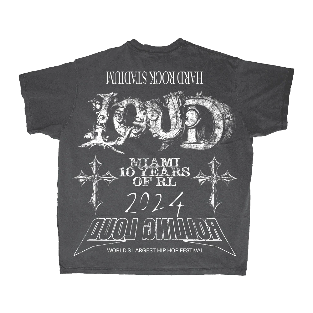 RL Miami 24 Eye See Off Black Tee - Image 2