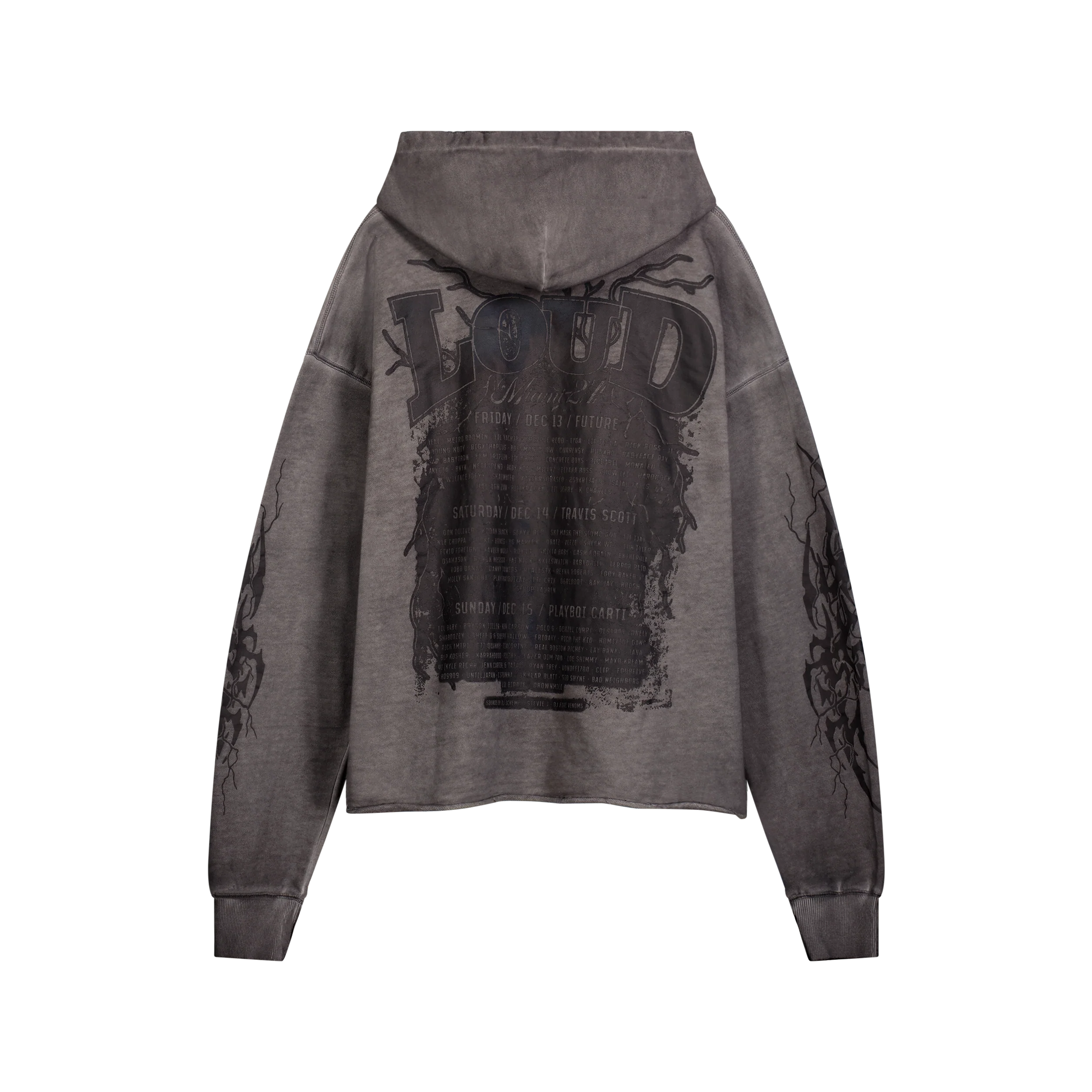 RL Miami 24 Lockjaw Cement Crop Hoodie - Image 2