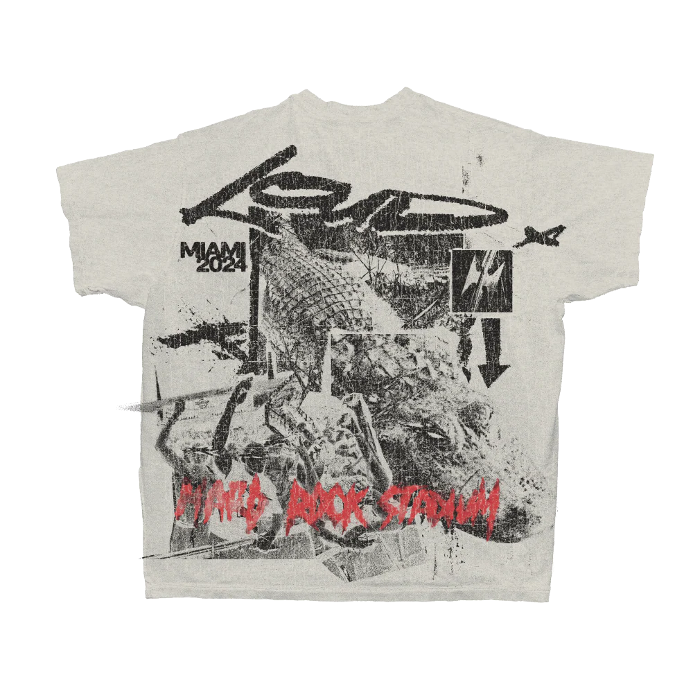 RL Miami 24 Loud Croc Off White Tee - Image 2