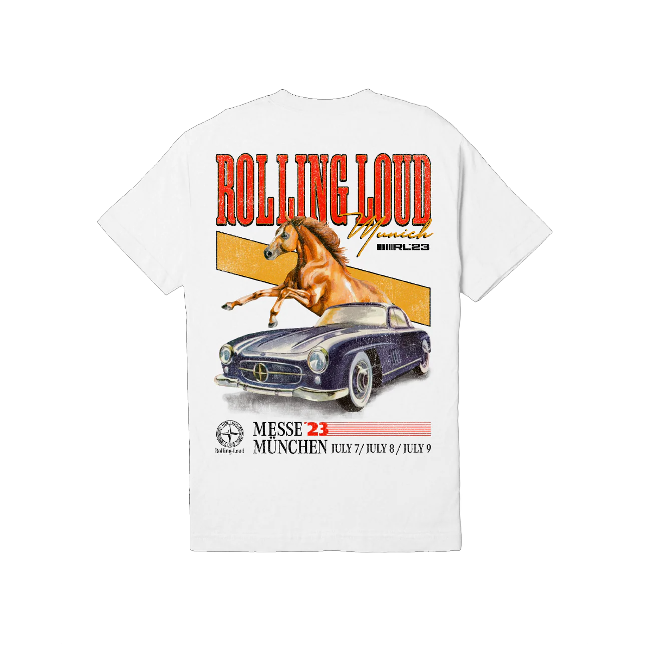 RL Munich 23 High Horse White Tee
