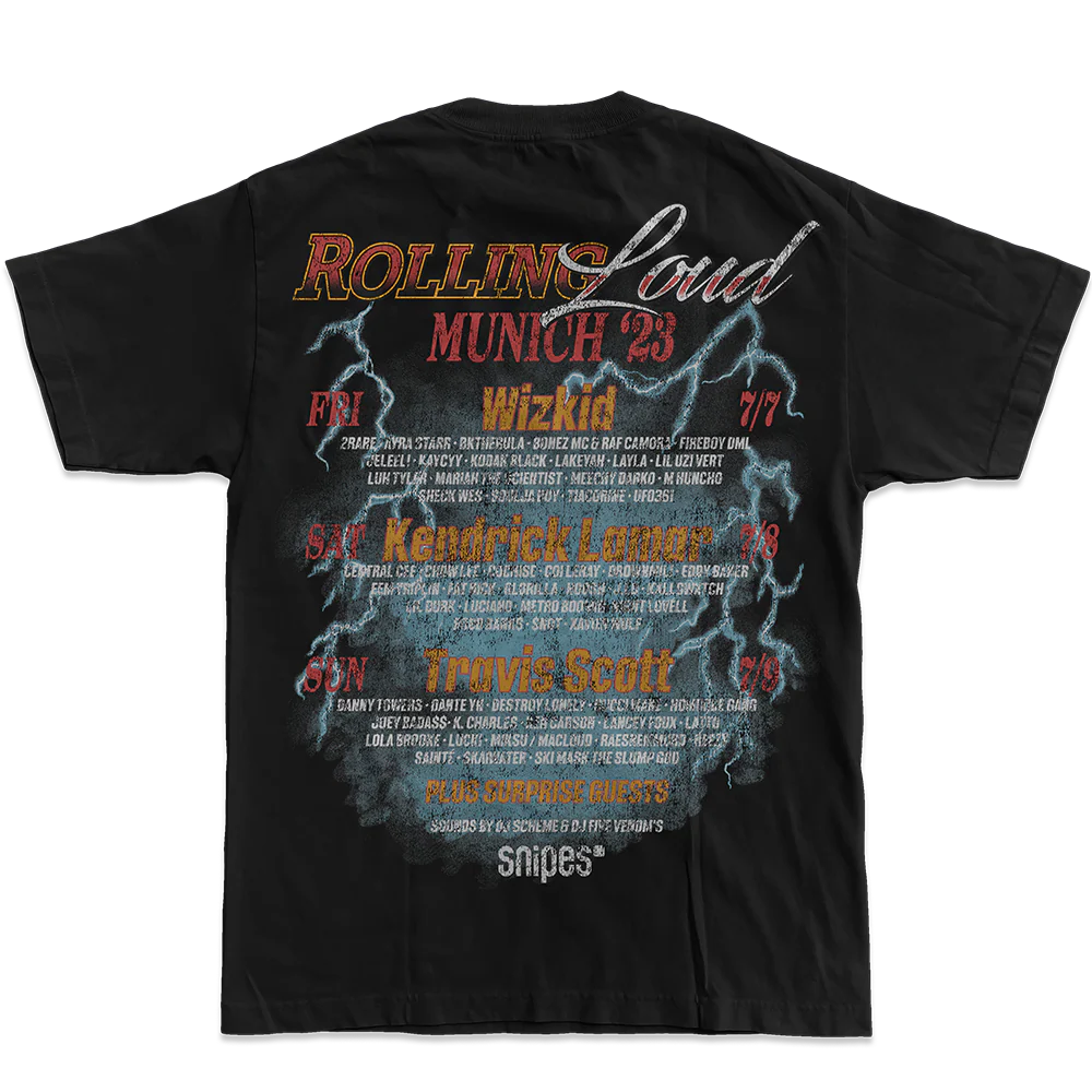 RL Munich 23 Moto Eagle Black Lineup Tee