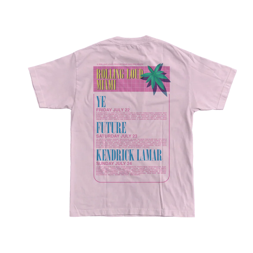 RL Pool Party T Shirt Pink Miami 22 - Image 2