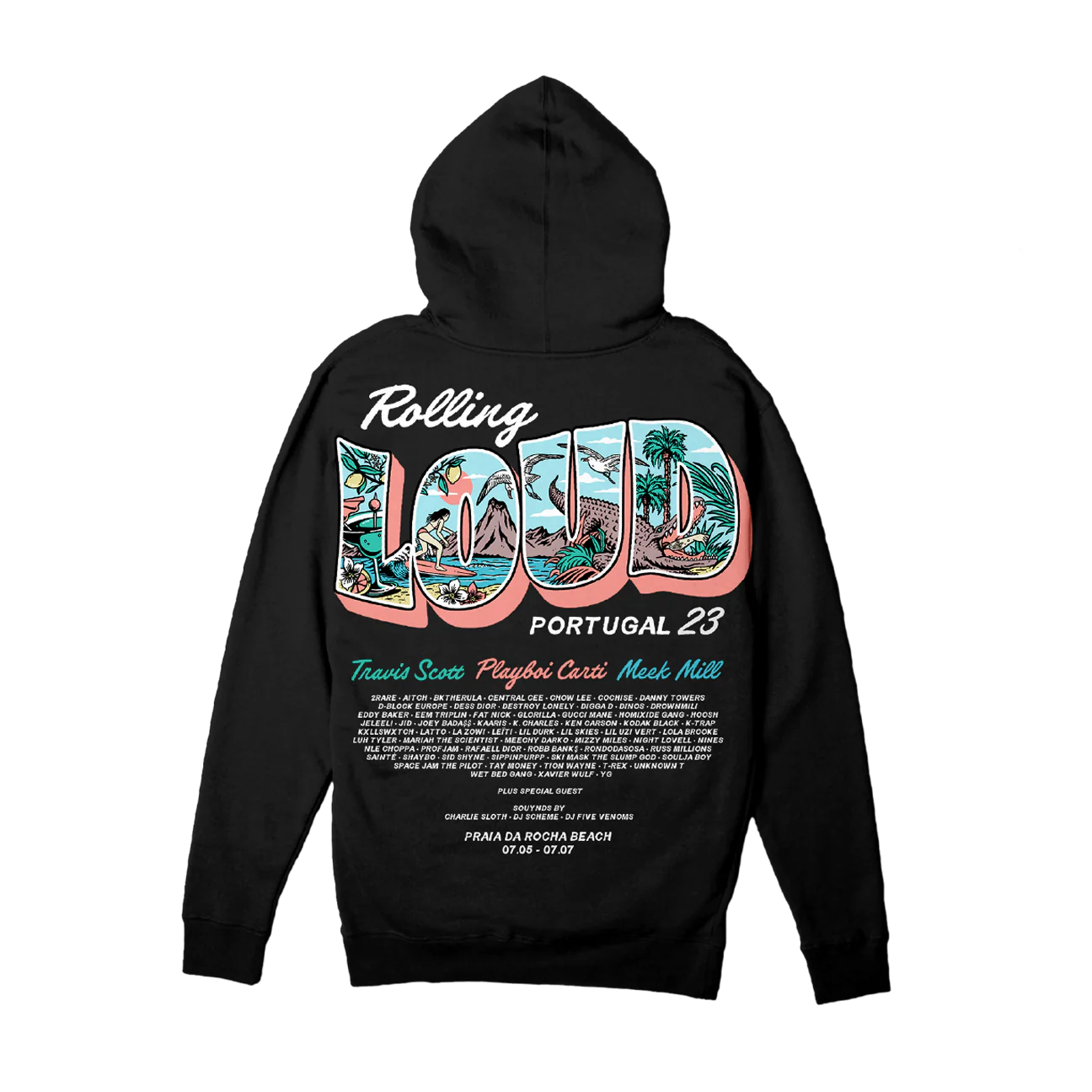 RL Portugal 23 Travel Loud Black Lineup Hoodie