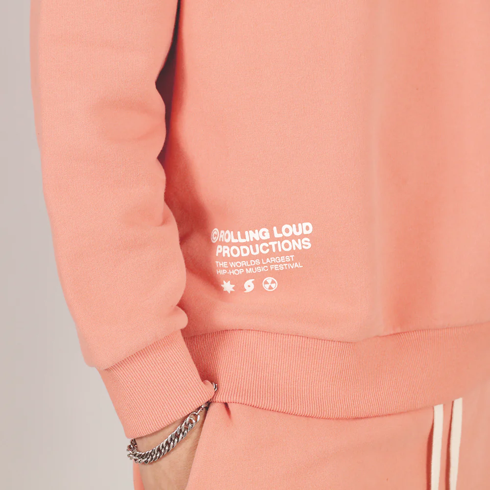 RL Productions Salmon French Terry Crewneck Sweatshirt - Image 3