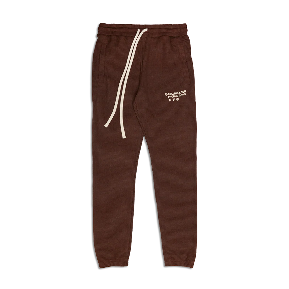 RL Productions Waffle Joggers Brown
