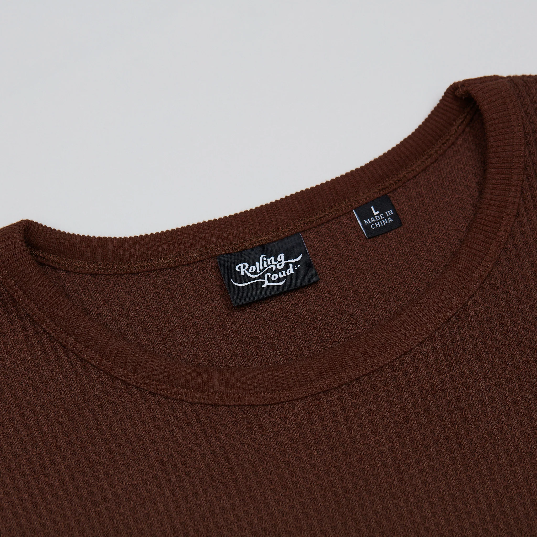 RL Productions Waffle Long Sleeve Brown - Image 5