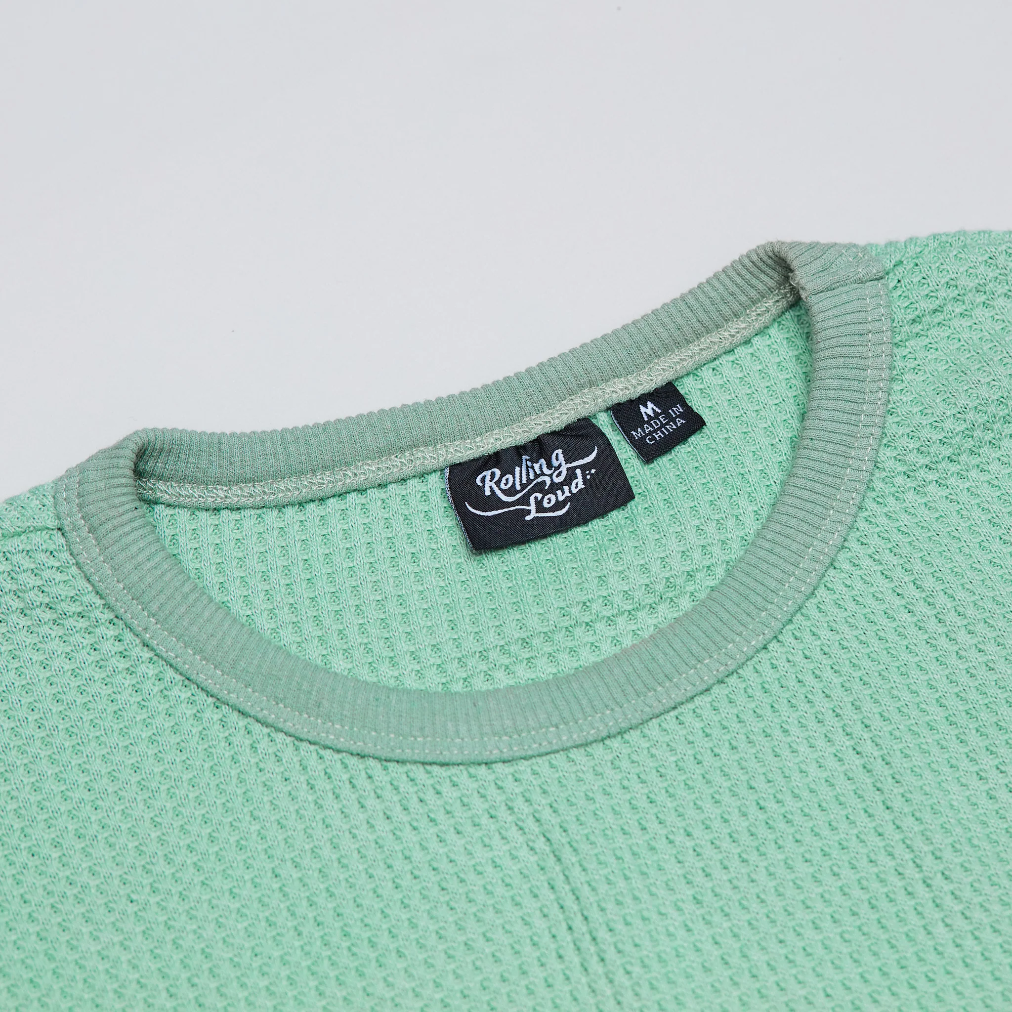 RL Productions Waffle Long Sleeve Mint - Image 4