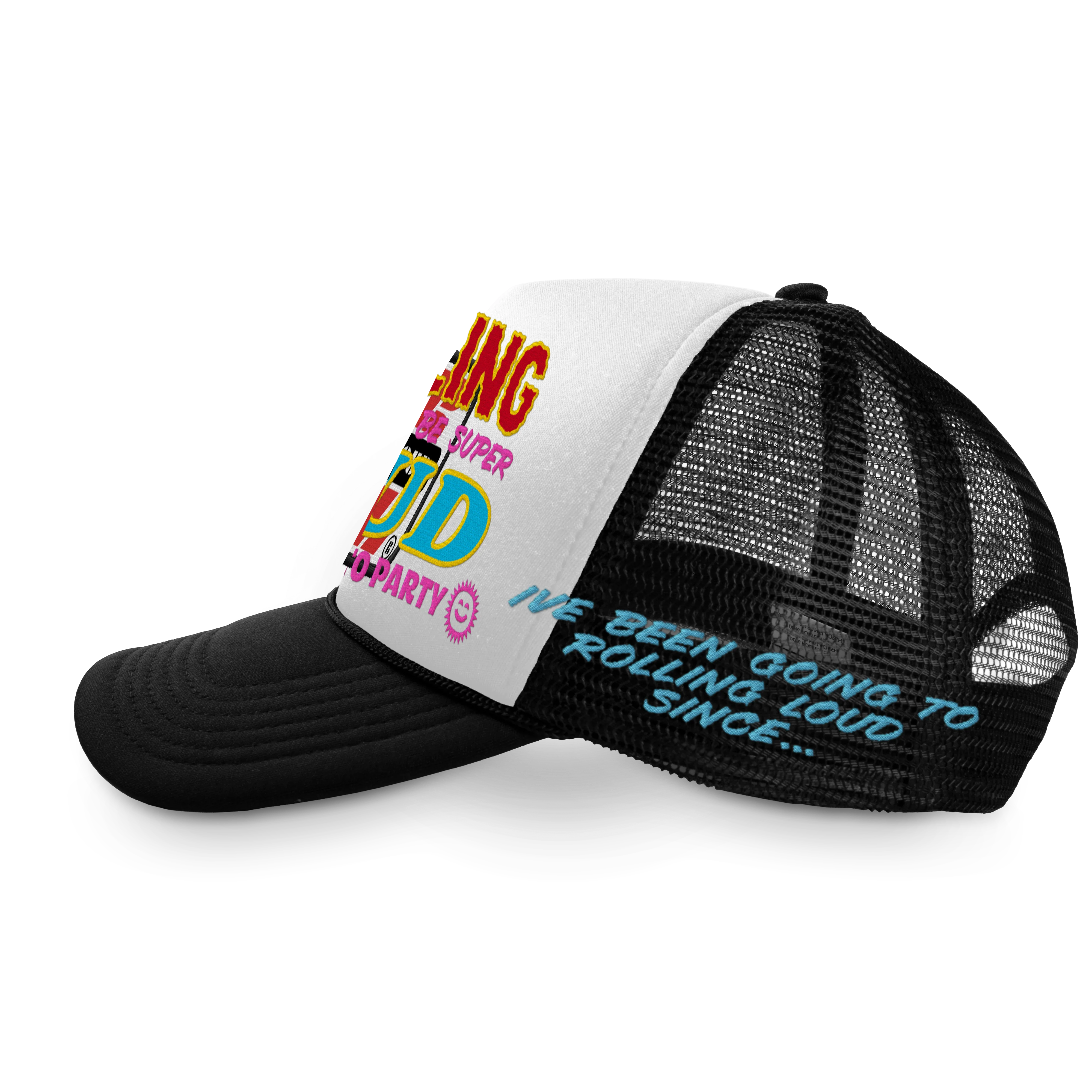 RL Racing Disco White/Black Trucker Hat - Image 3