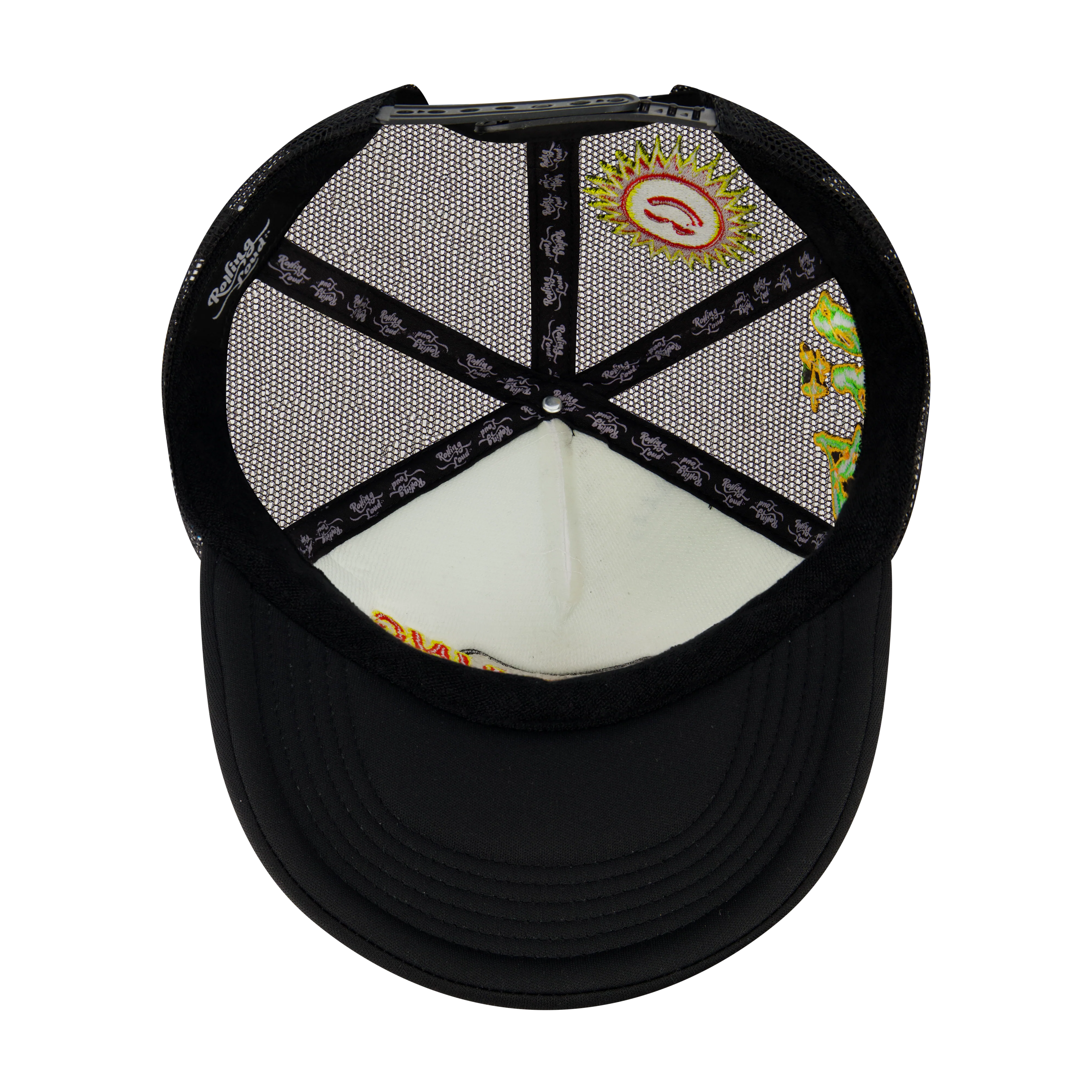 RL Racing Disco White/Black Trucker Hat - Image 6