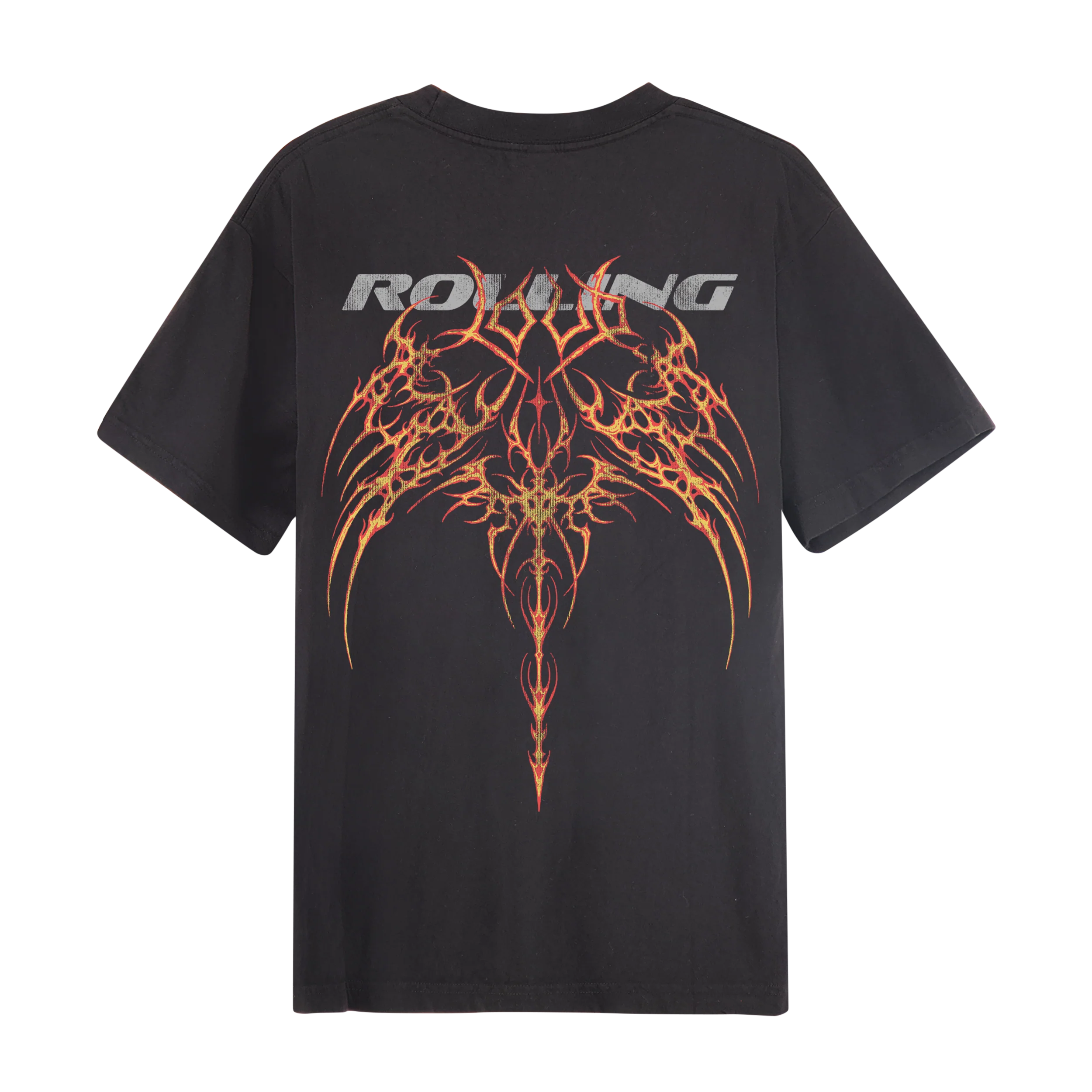 RL Reflective Tribal Gothic Black Tee - Image 2